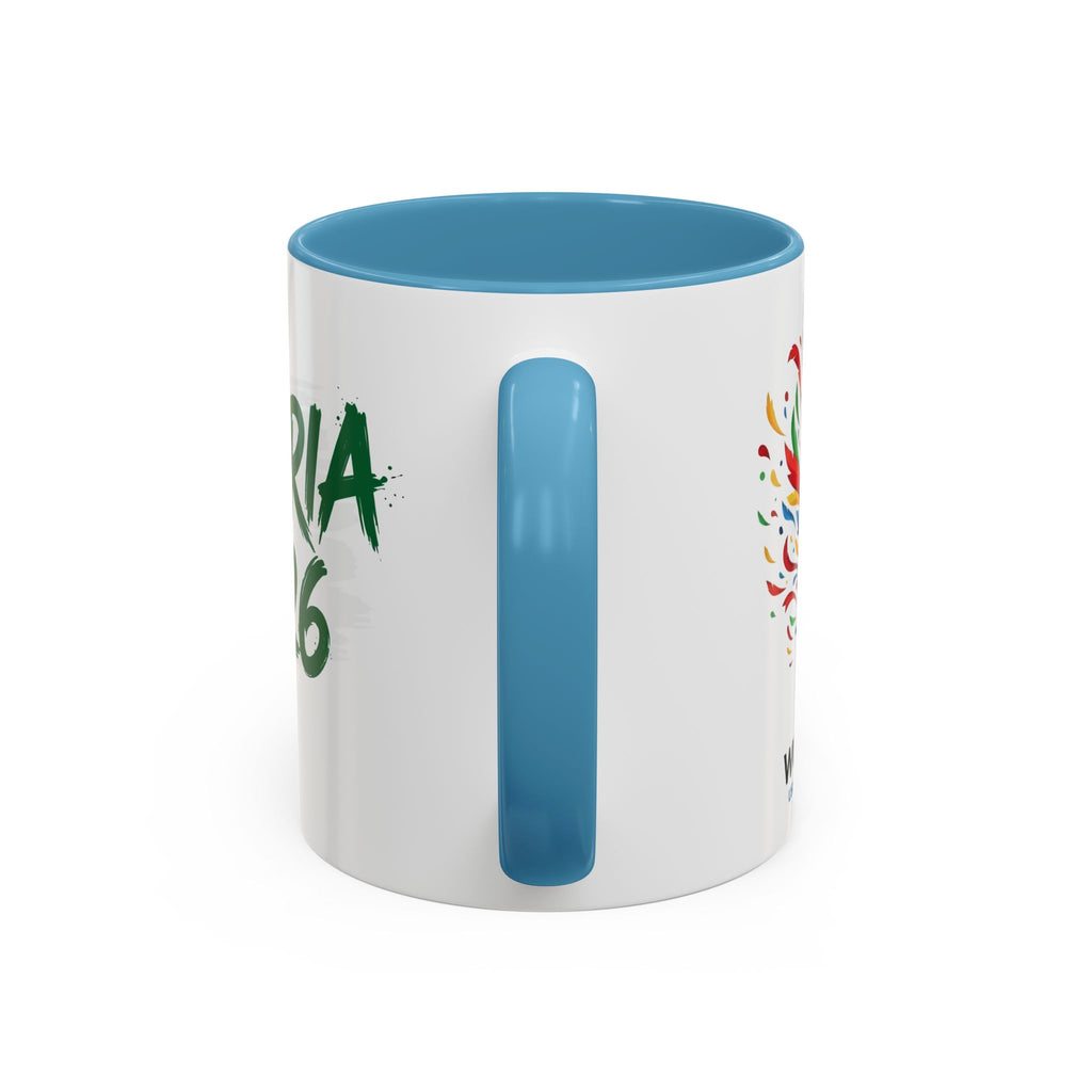 Algeria 2026 Soccer Logo Accent Coffee Mug | 11oz 15oz, Soccer World Cup 2026, Gifts for Dad