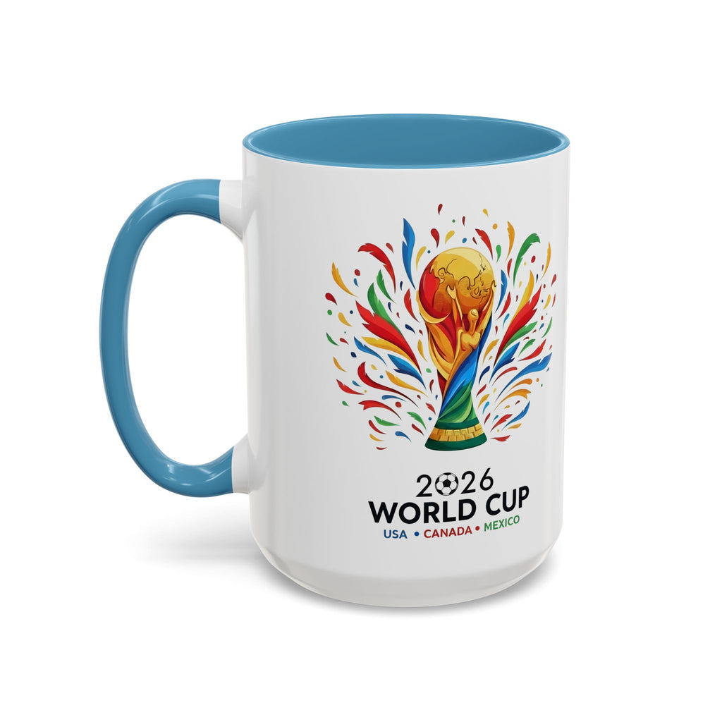 South Africa 2026 Soccer Flag Accent Coffee Mug | 11oz 15oz, Soccer World Cup 2026, Gift for Dad
