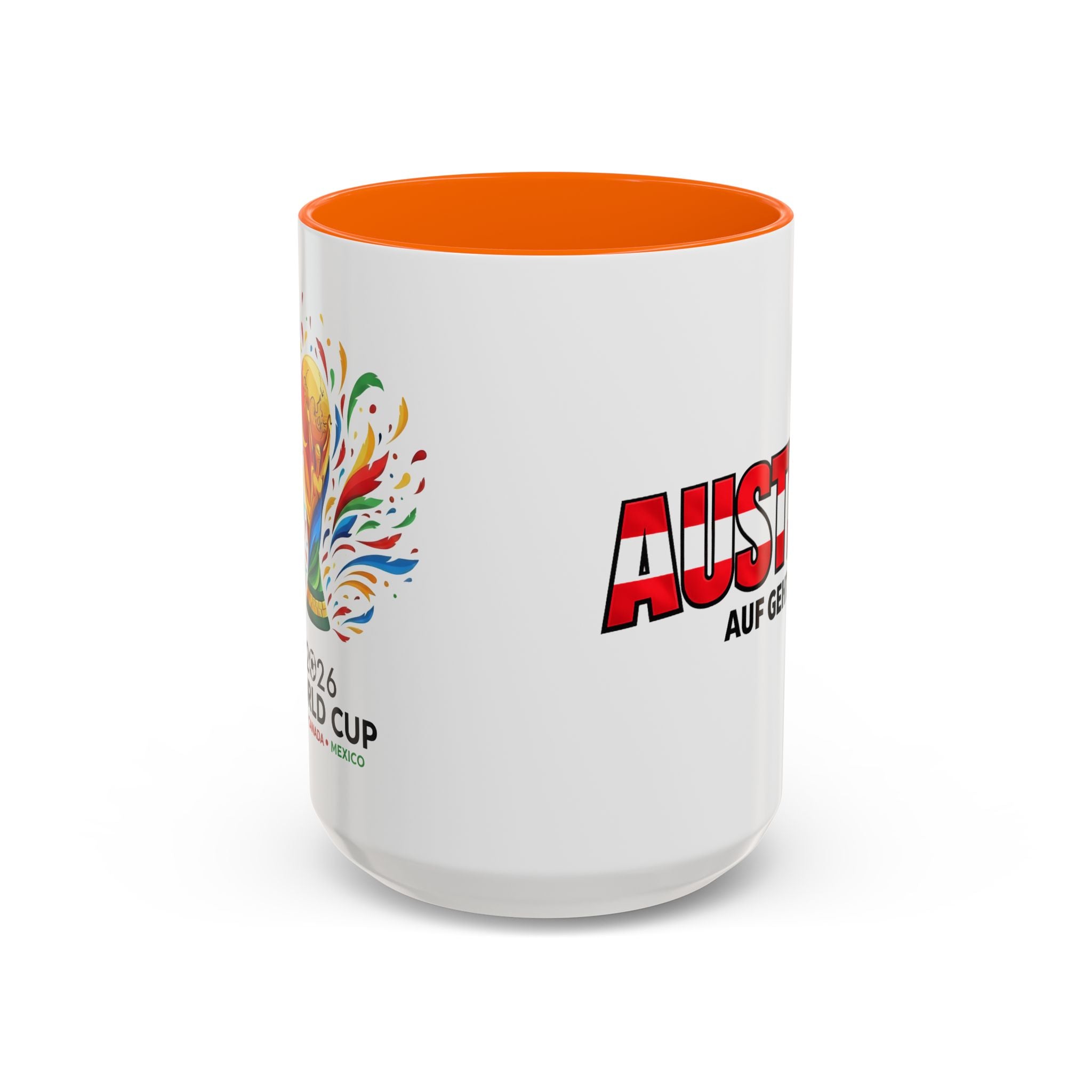 Austria Flag Text mug | Accent Coffee Mug (11/15oz)
