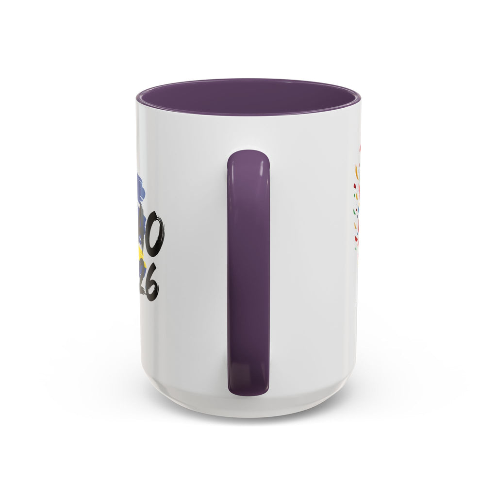 Curaçao 2026 Soccer Flag Accent Coffee Mug | 11oz 15oz,Soccer World Cup 2026, Gift For Dad