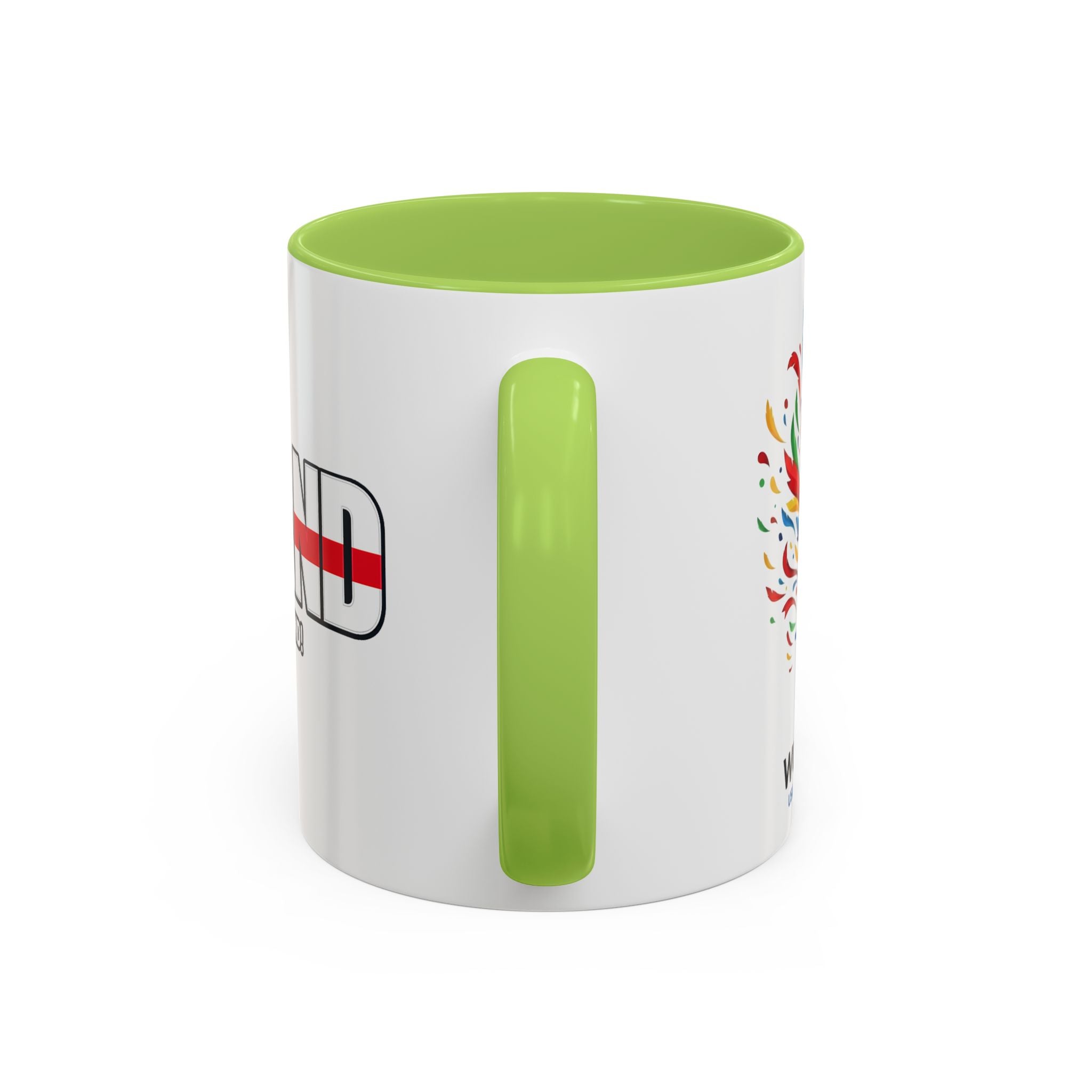 England Flag Typography Accent Coffee Mug | Come On England, World Cup 2026, Gift for Dad