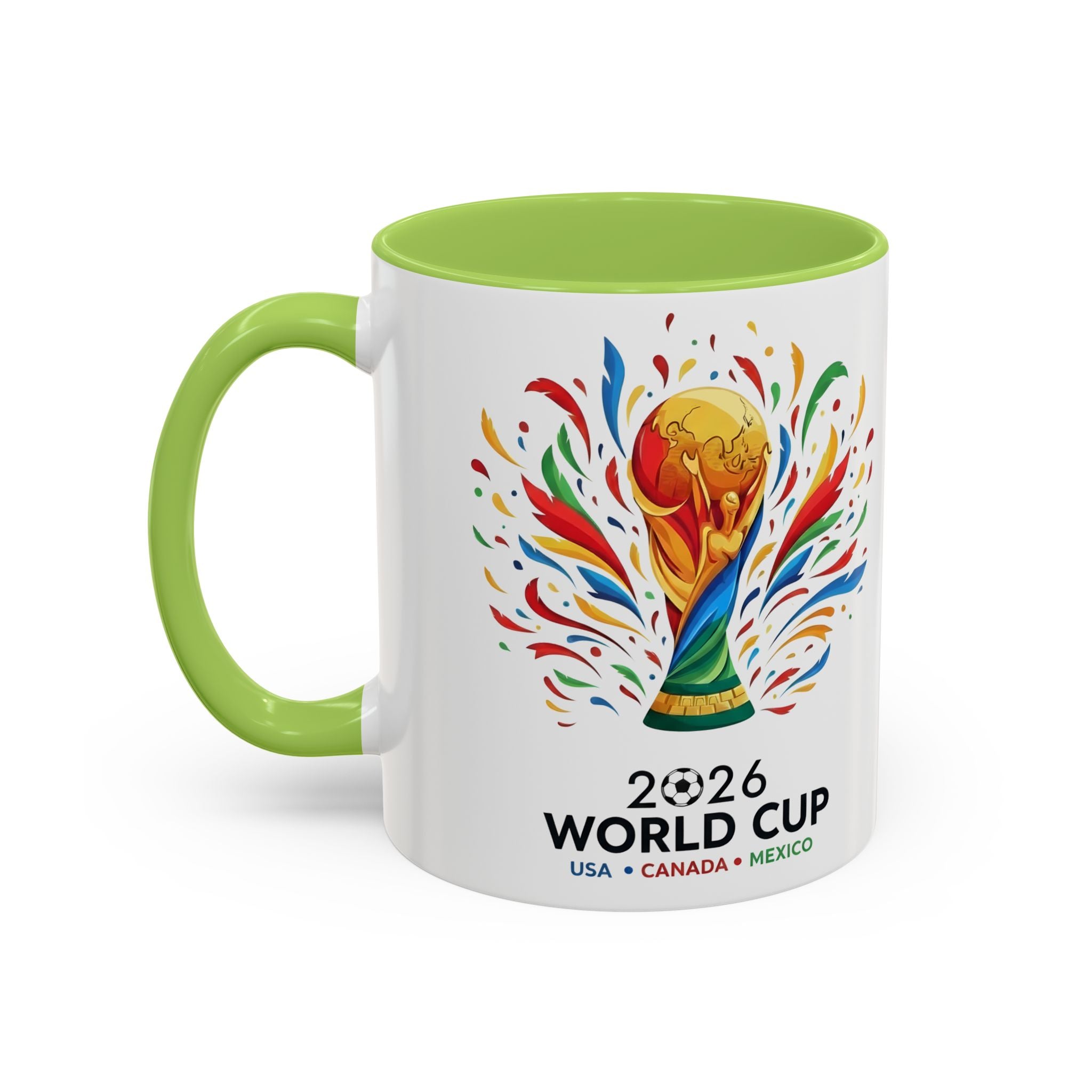 Senegal flag text mug | Accent Coffee Mug 11oz 15oz, Soccer World Cup 2026, Gift for Dad