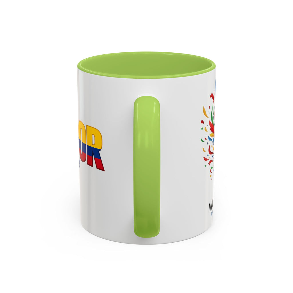 Ecuador Flag Text mug | Accent Coffee Mug (11/15oz), World Cup 2026, Gift for Dad, Father Day