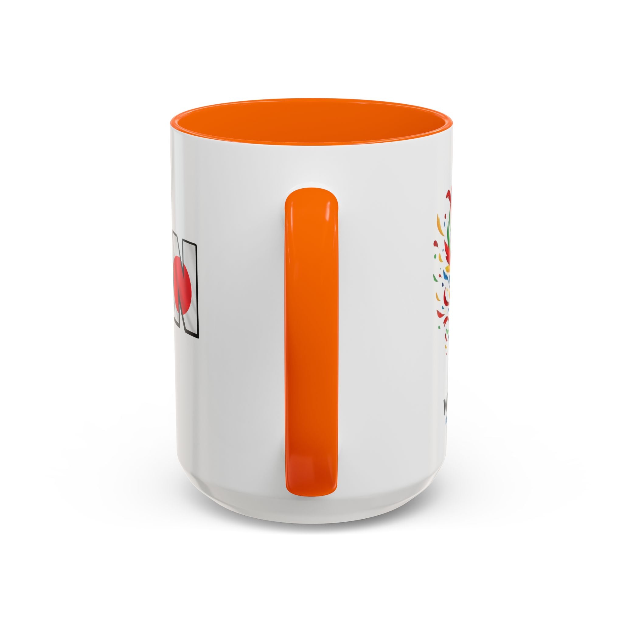 Japan Nippon Text Accent Mug | Flag Lettering Coffee Cup, World Cup 2026, Gift for Dad