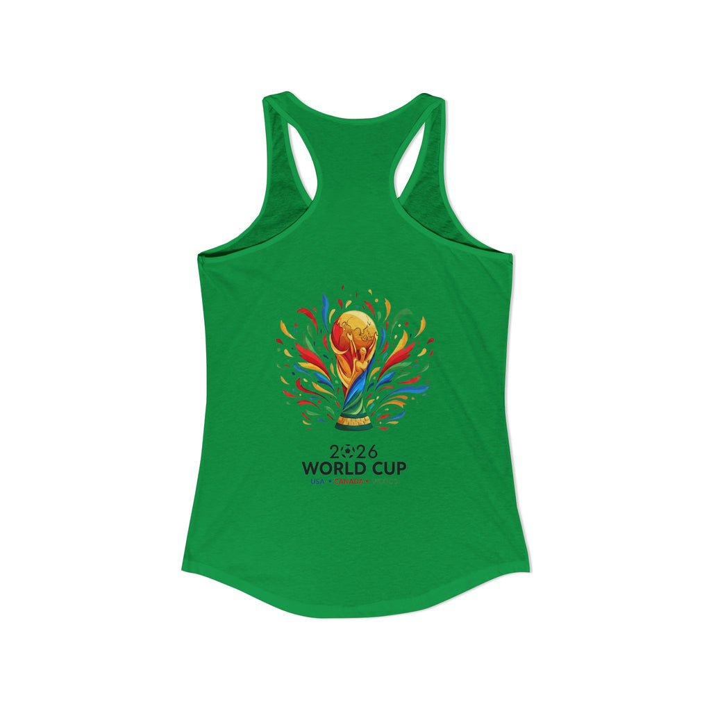 Brazil Women's Ideal Racerback Tank, Mother's Day Sale, World Cup 2026 Tank Top, Gift For Mom