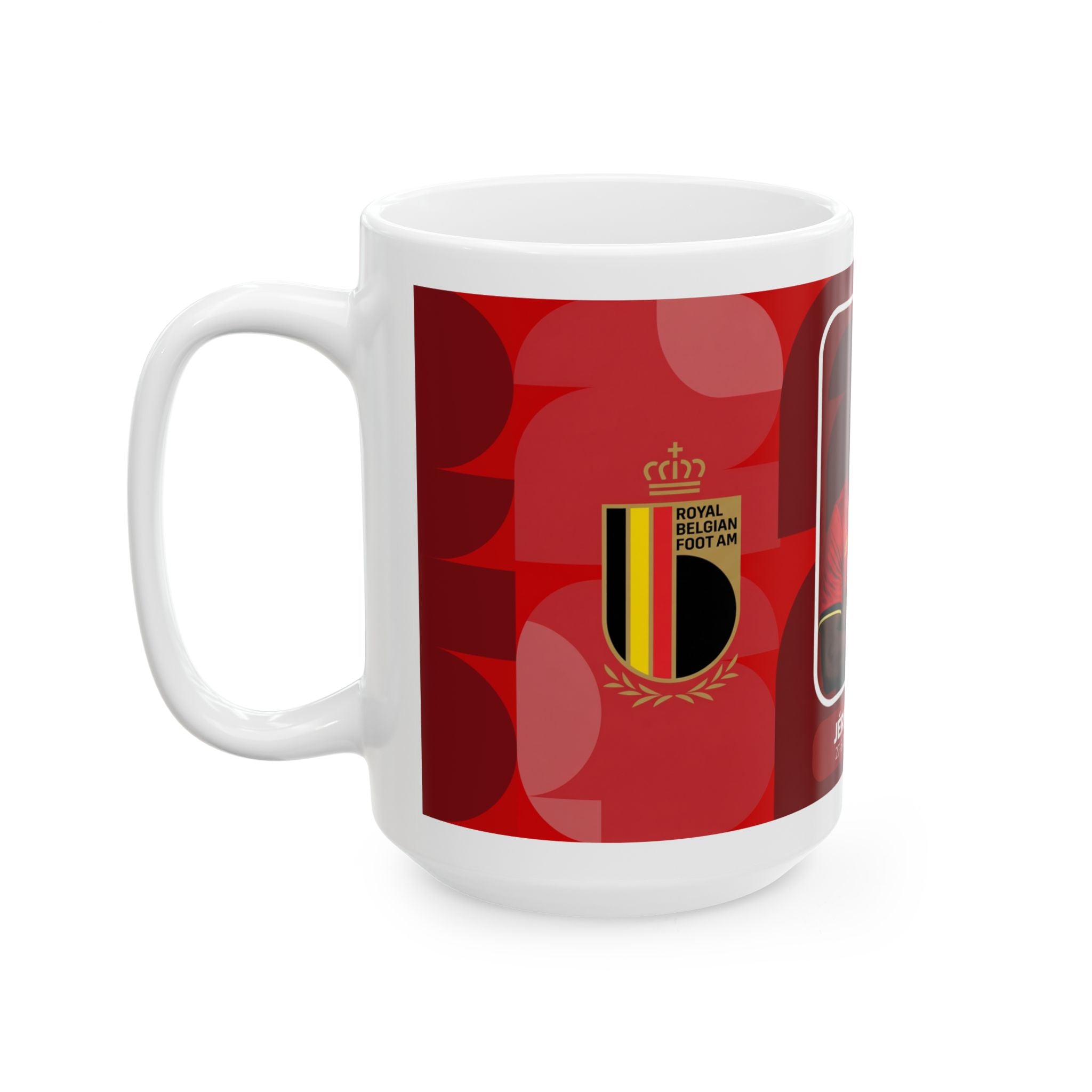 Belgium Soccer Player Jérémy Doku 11oz/15oz Ceramic Mug, World Cup 2026 Mugs