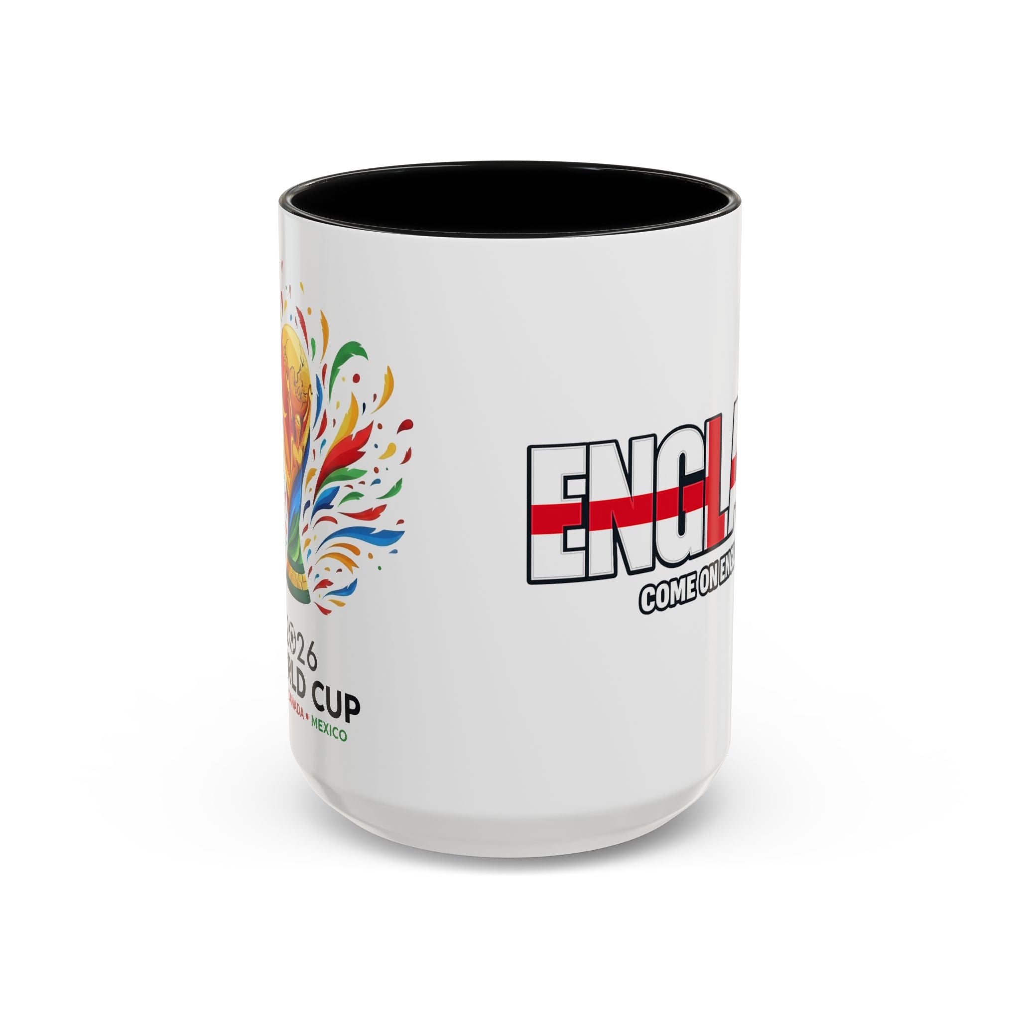 England Flag Typography Accent Coffee Mug | Come On England, World Cup 2026, Gift for Dad