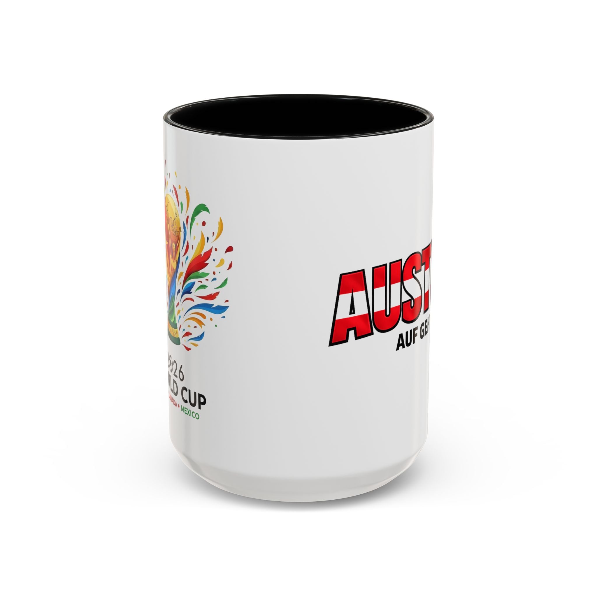 Austria Flag Text mug | Accent Coffee Mug (11/15oz)