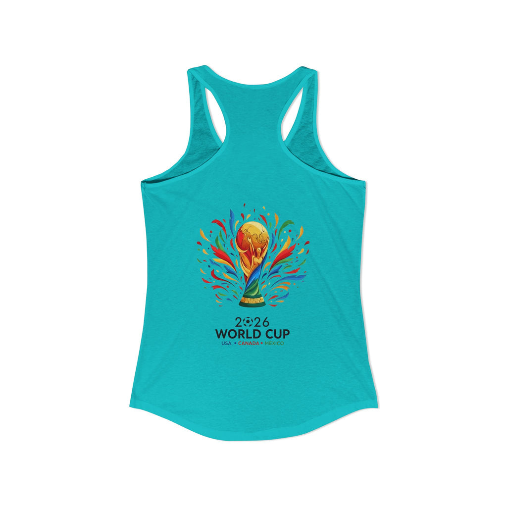 Brazil Women's Ideal Racerback Tank, Mother's Day Sale, World Cup 2026 Tank Top, Gift For Mom