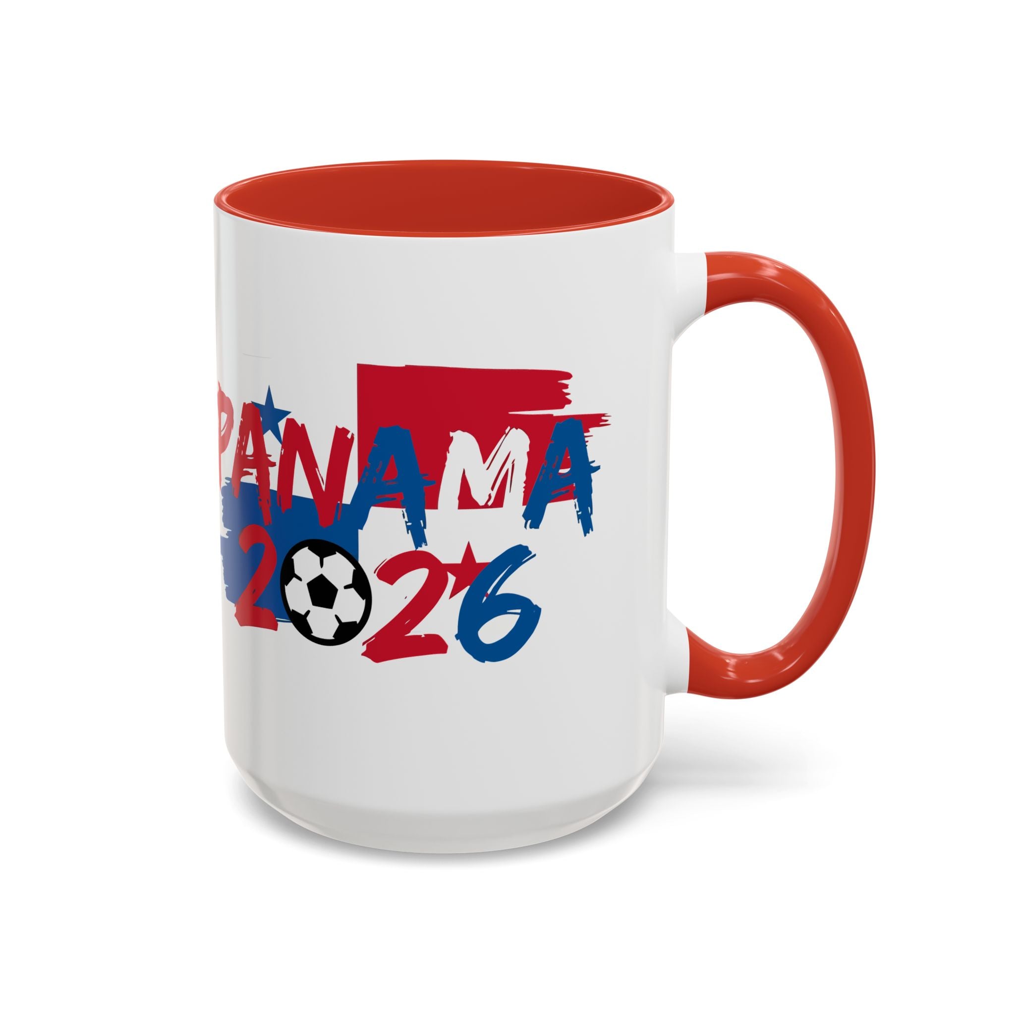 Panama 2026 Soccer Logo Accent Mug | 11oz 15oz, World Cup 2026, Gift for Dad