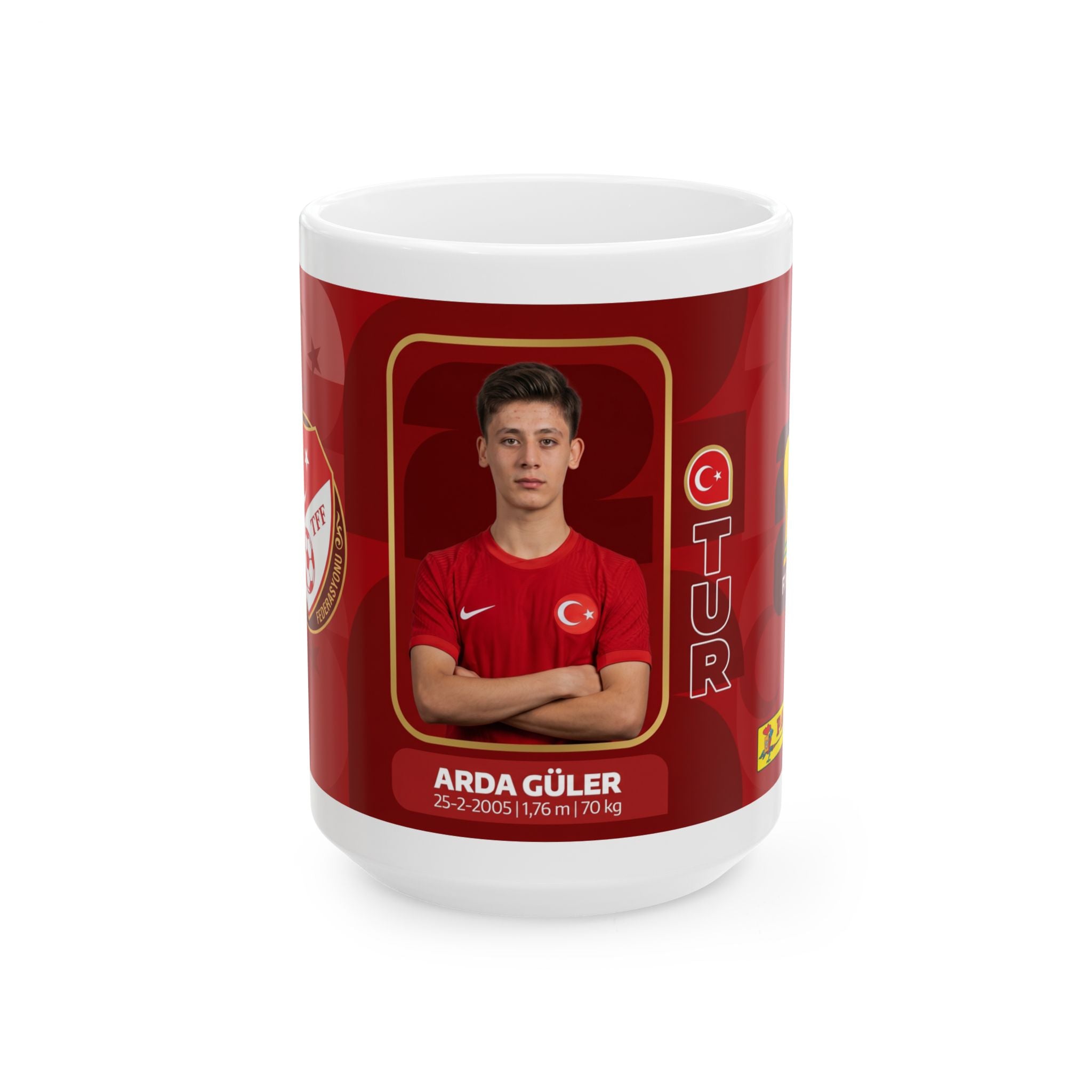 Turkey Soccer Player Arda Guler Mug, World Cup 2026 Mugs, Ceramic Coffee Mug