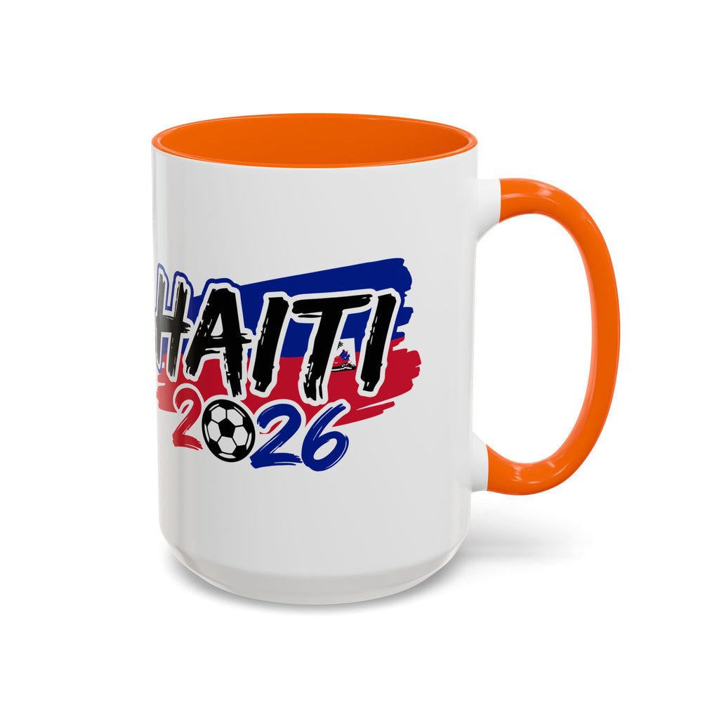 Haiti 2026 Soccer Graphic Mug | Accent Coffee Mug,Soccer World Cup 2026, Gift for Dad