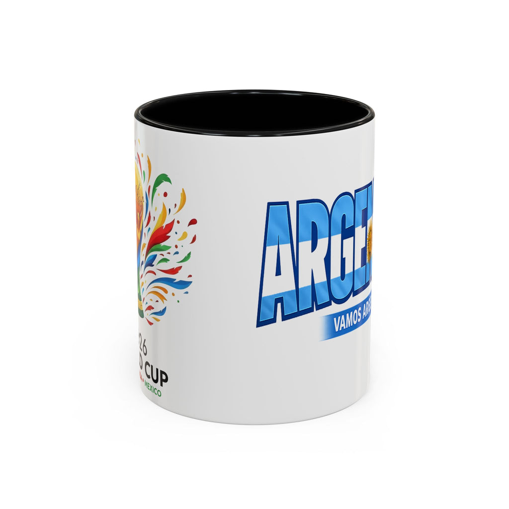 Argentina Vamos Argentina Mug | Accent Coffee Mug, Flag Text Design