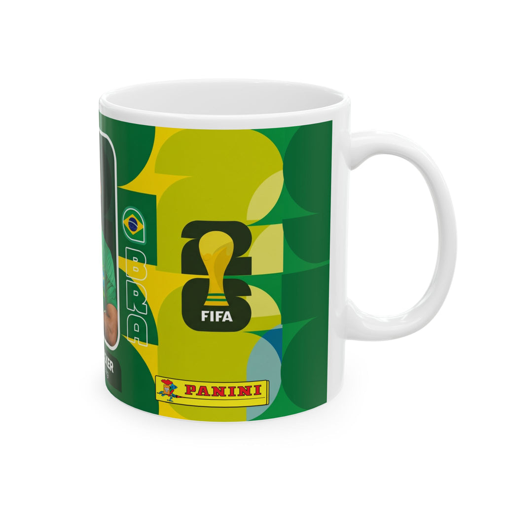 Brazil Soccer Player Alisson Becker Ceramic Mug – Coffee Cup 11oz/15oz, World Cup 2026 Mugs