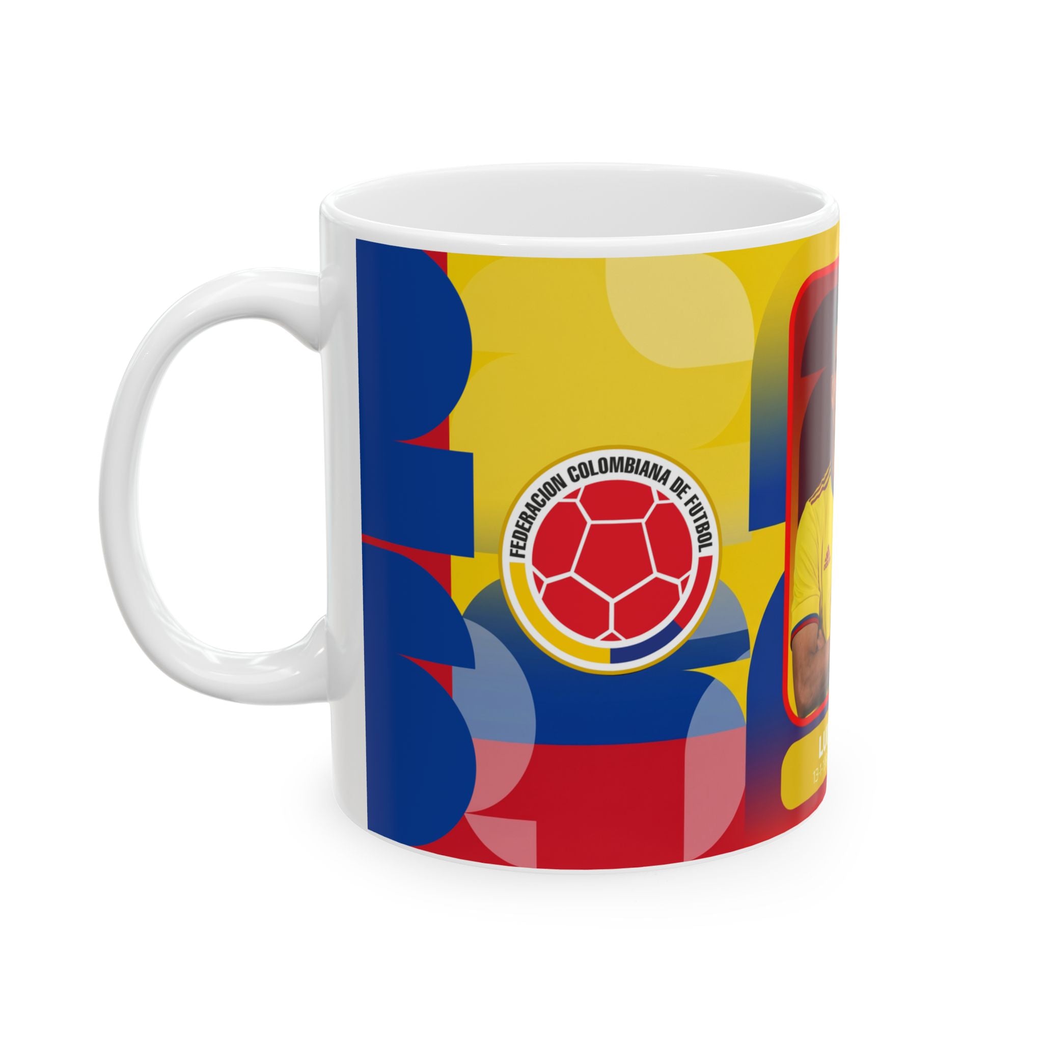 Colombia Soccer Player Luis Díaz Ceramic Mug — Fan Gift, World Cup 2026 Mugs