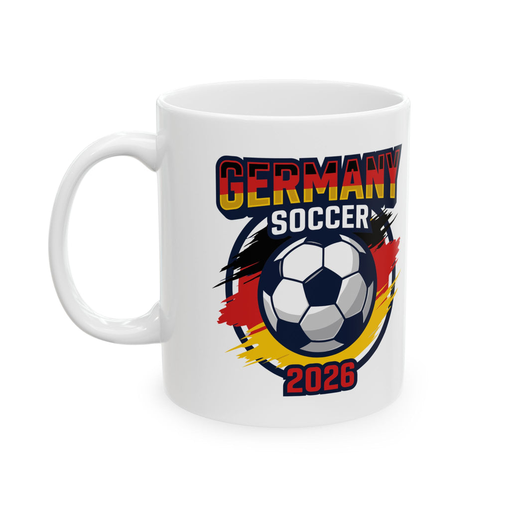 Germany Soccer Crest Mug | International Flags Football Coffee Cup, World Cup 2026 Mugs
