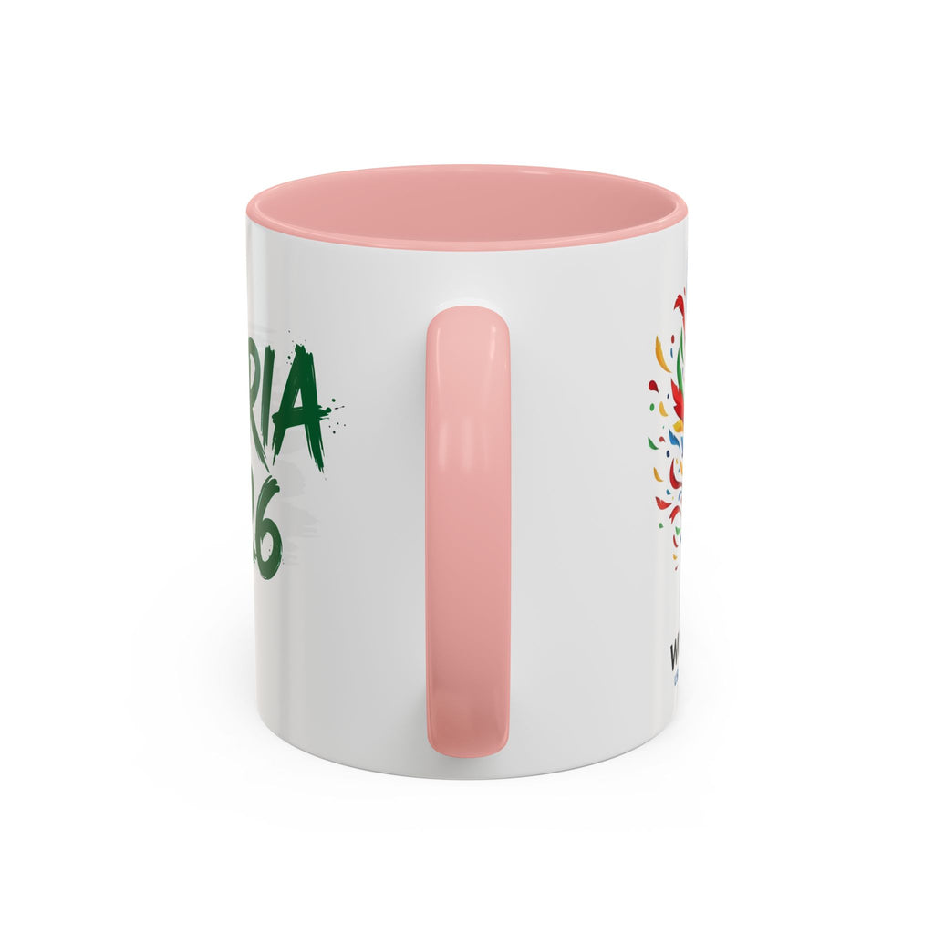 Algeria 2026 Soccer Logo Accent Coffee Mug | 11oz 15oz, Soccer World Cup 2026, Gifts for Dad