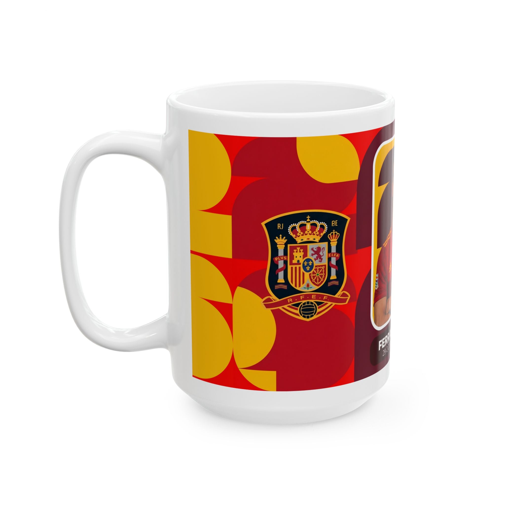 Spain Soccer Player Ferran Torres Mug —  11oz/15oz Ceramic Coffee Cup, World Cup 2026 Mugs