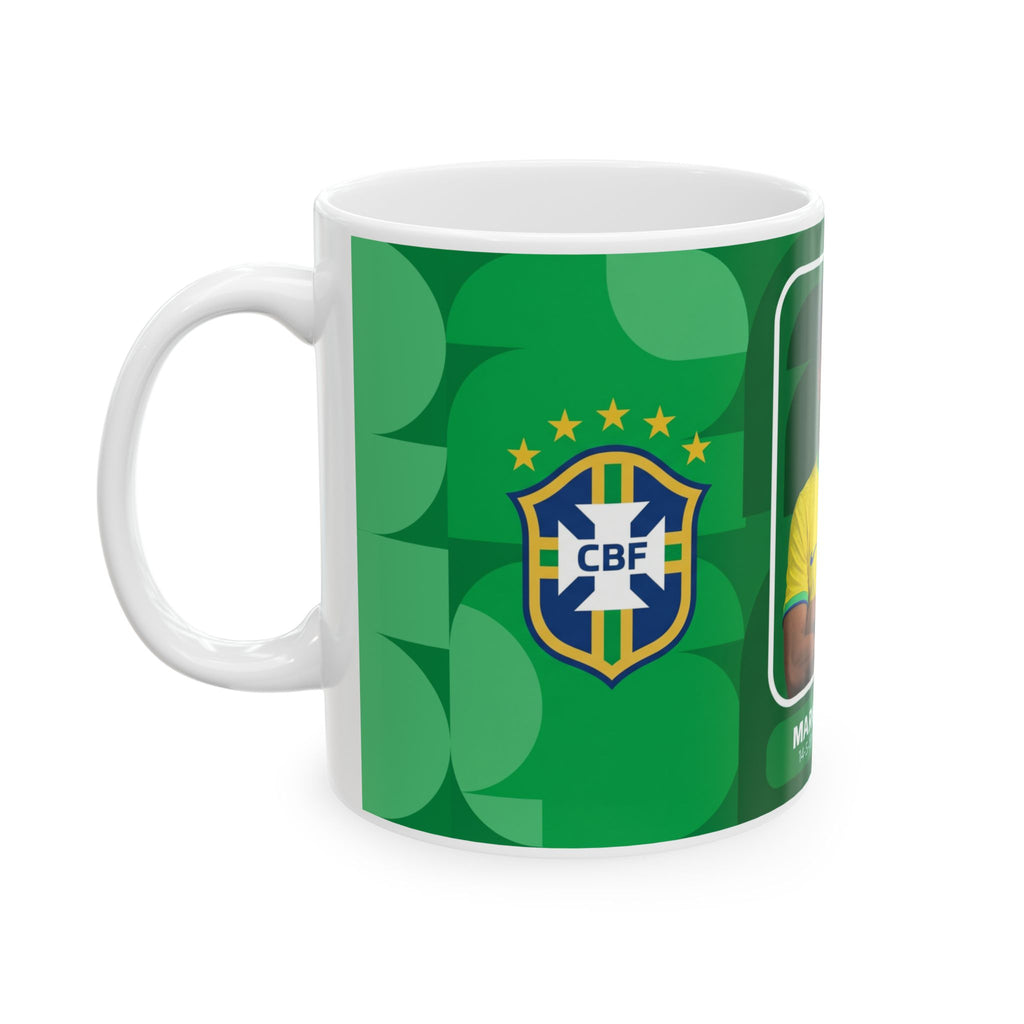 Brazil Soccer Player Marquinhos Ceramic Mug (11oz, 15oz), World Cup 2026 Mugs