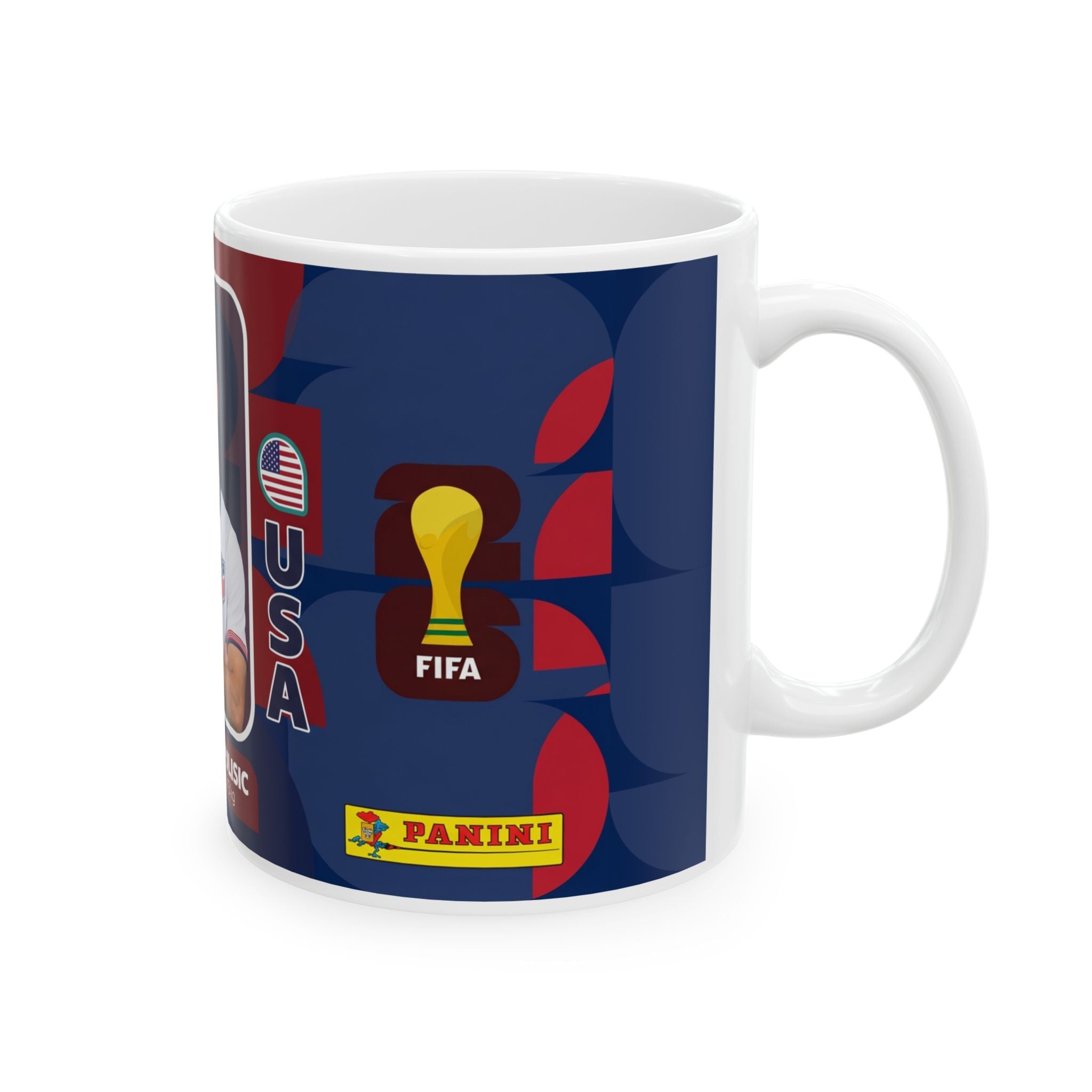 Christian Pulisic USA Soccer Mug – Player Ceramic Coffee Cup (11oz/15oz), World Cup 2026 Mugs