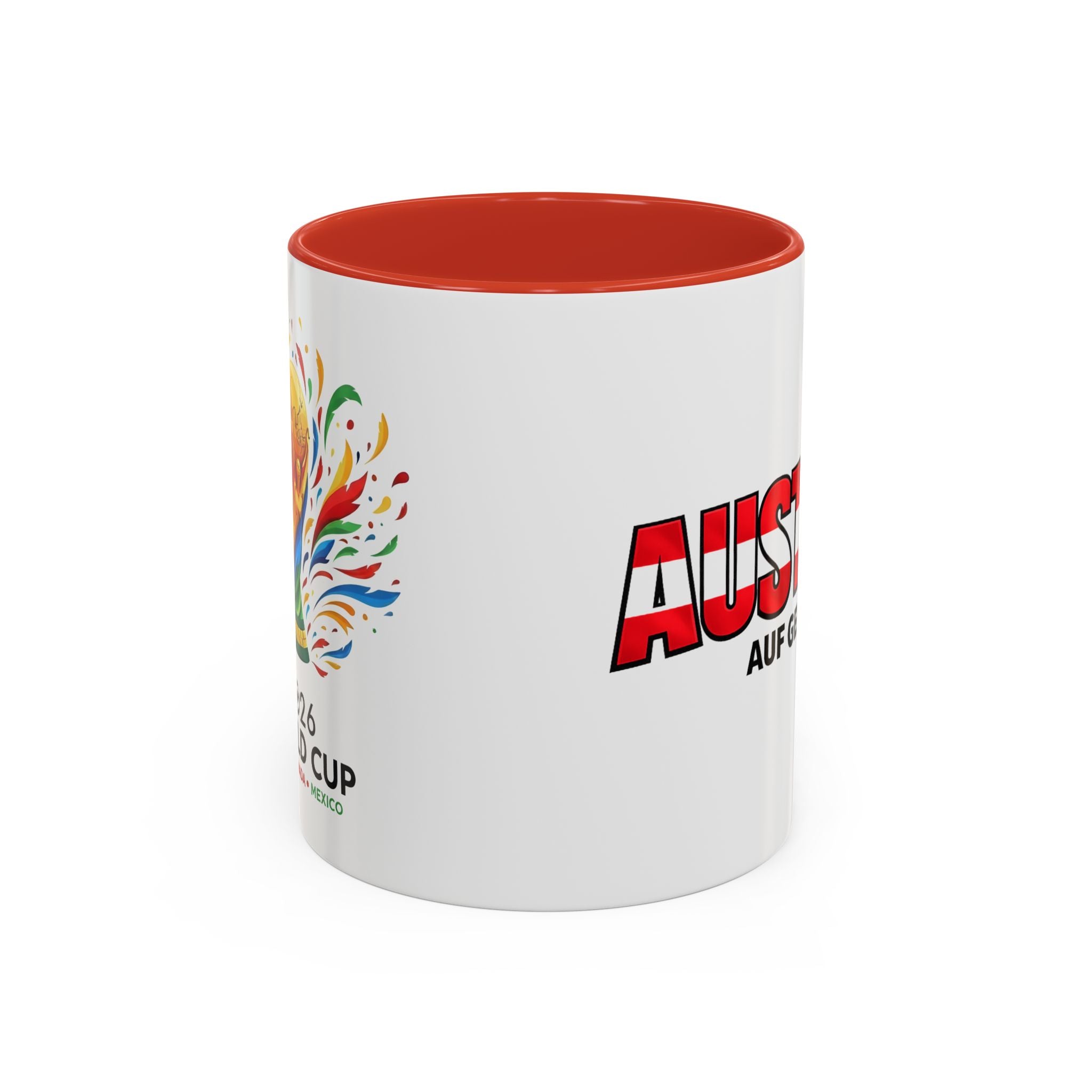 Austria Flag Text mug | Accent Coffee Mug (11/15oz)