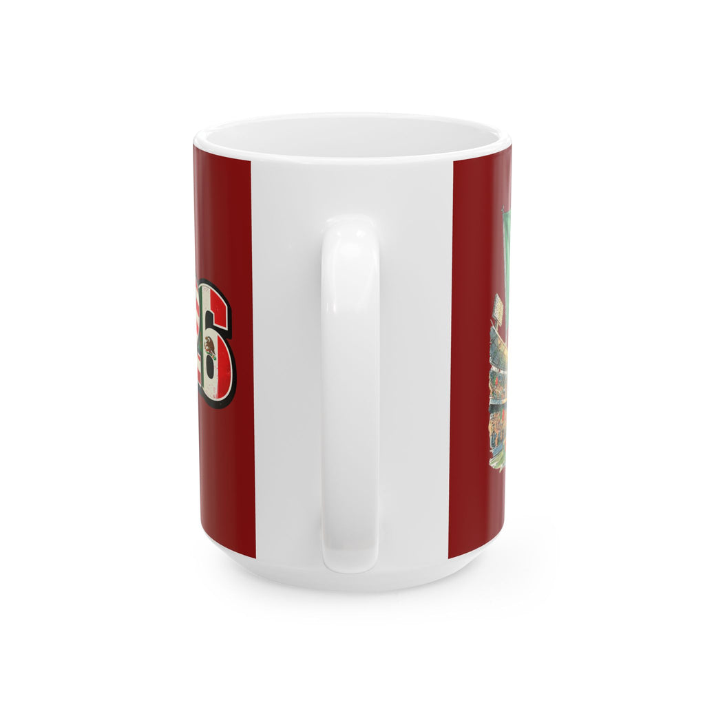 Portugal World Cup 2026 Style Mug, Red Ceramic Mug, Portugal Flag, Soccer Fan Gift