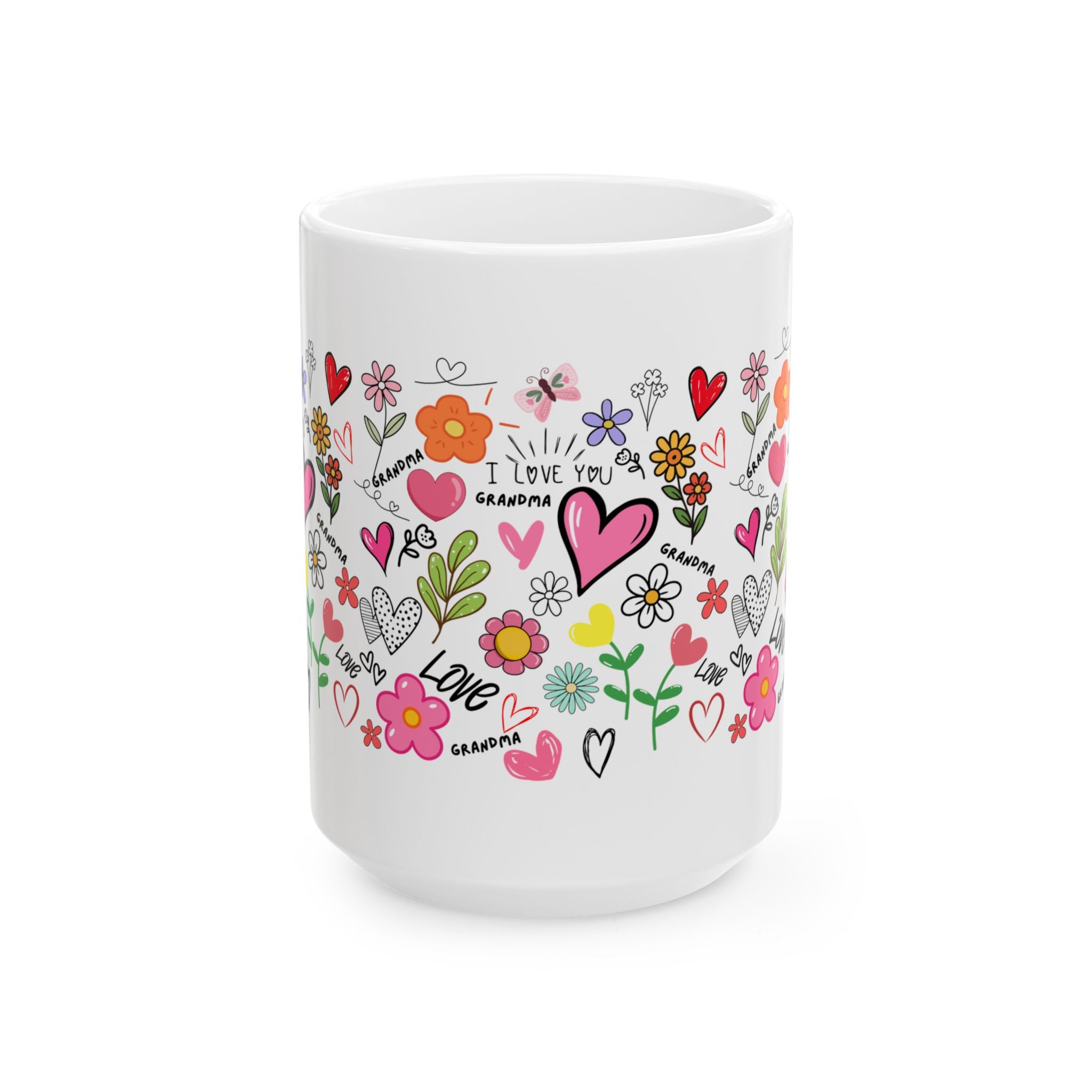 Mother's Day coffee mug, gift for mom, floral happy mothers day cup