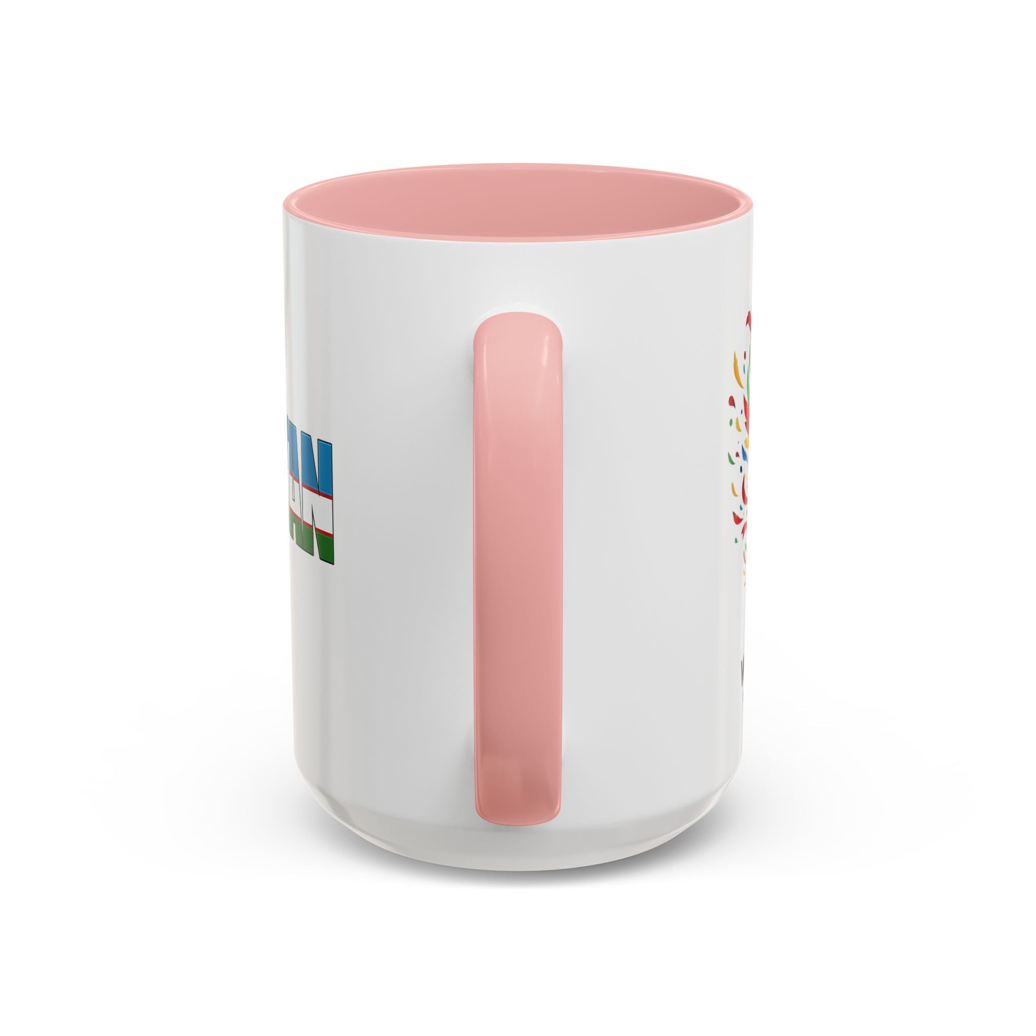 Uzbekistan Flag Typography Coffee Mug | Accent 11oz/15oz, Soccer World Cup 2026, Gift for Dad