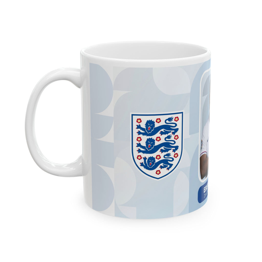 England Football Player Eberechi Eze Ceramic Mug — Soccer Collector Cup (11oz/15oz), World Cup 2026 Mugs