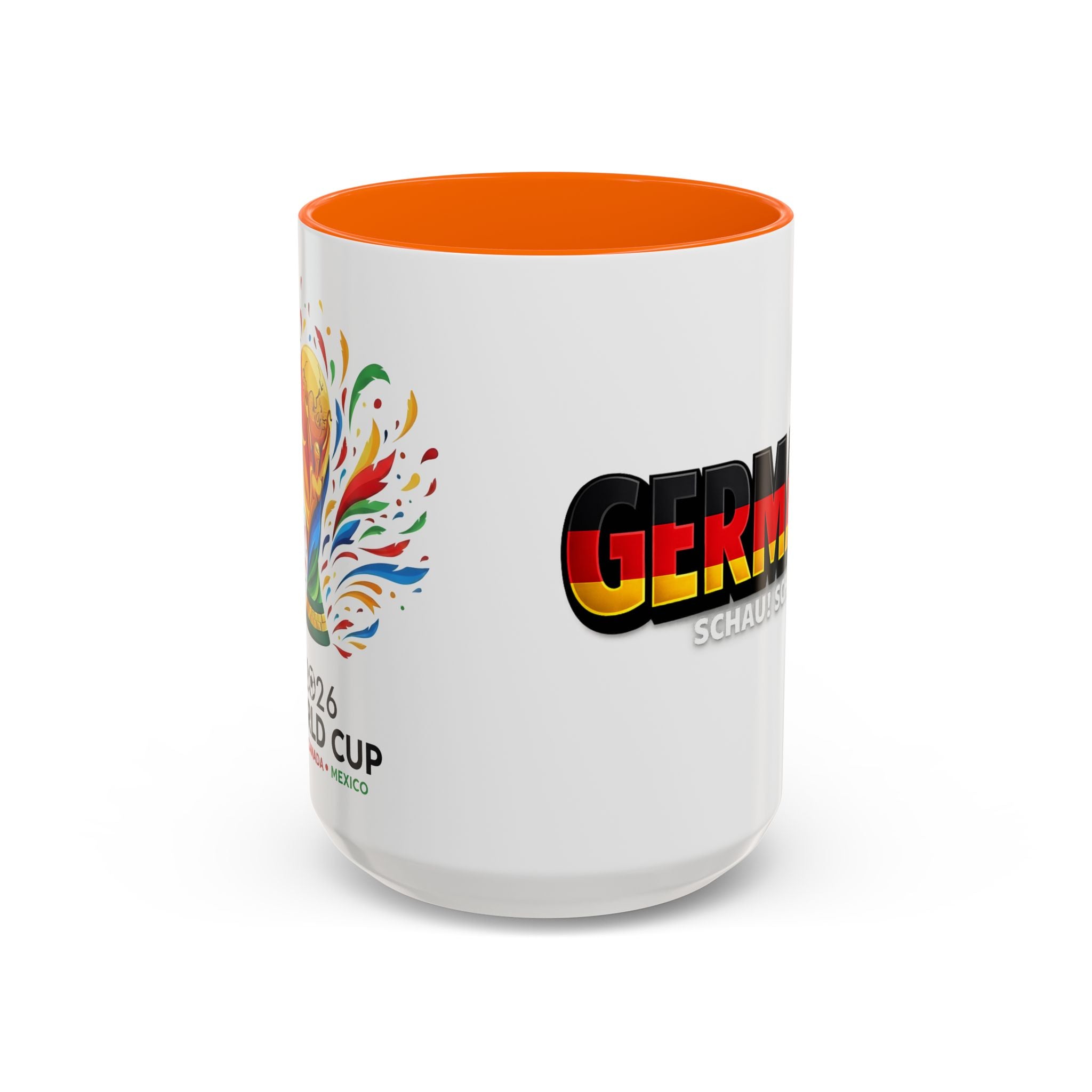 Germany flag text Mug | Accent Coffee Mug 11oz or 15oz, World Cup 2026, Gift for Dad