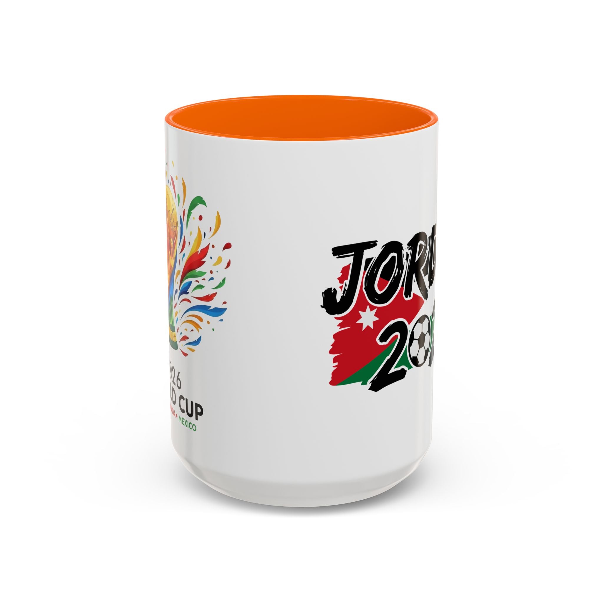 Jordan 2026 Soccer Logo Mug | Accent Coffee Mug 11oz 15oz, World Cup 2026, Gift for Dad
