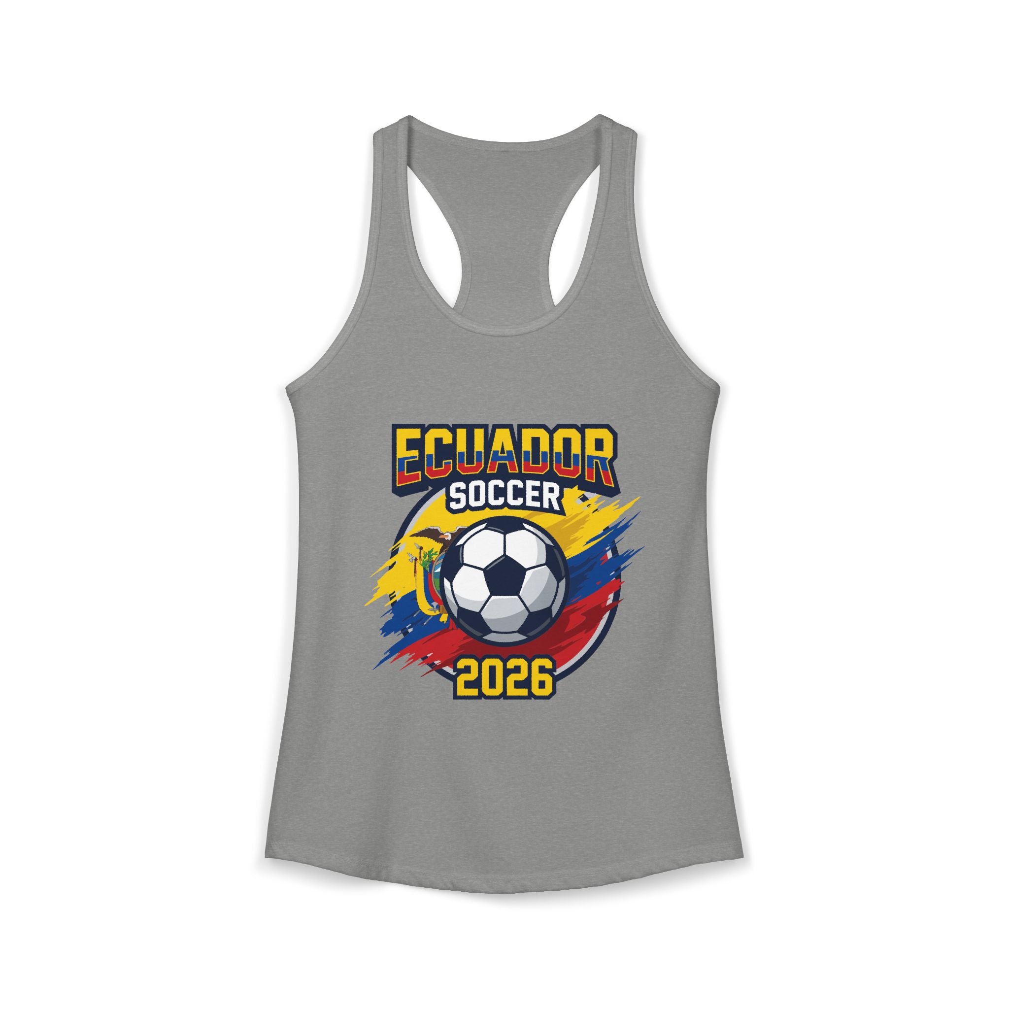 Ecuador World Cup 2026 Women's Tank Top — Mother's Day Soccer Fan Racerback