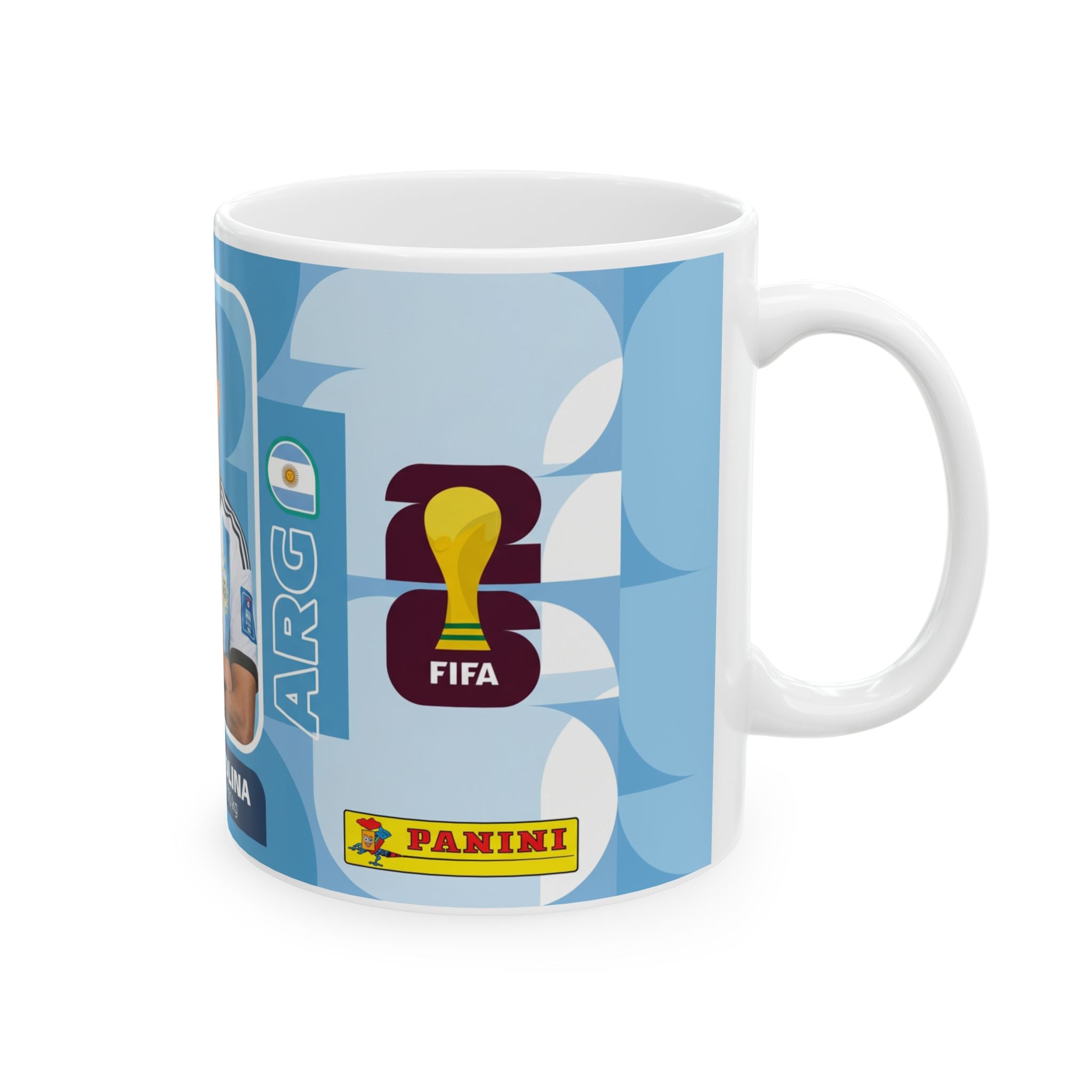 Argentina Soccer Player Nahuel Molina Mug — Ceramic Coffee Cup (11oz/15oz), World Cup 2026 Mugs