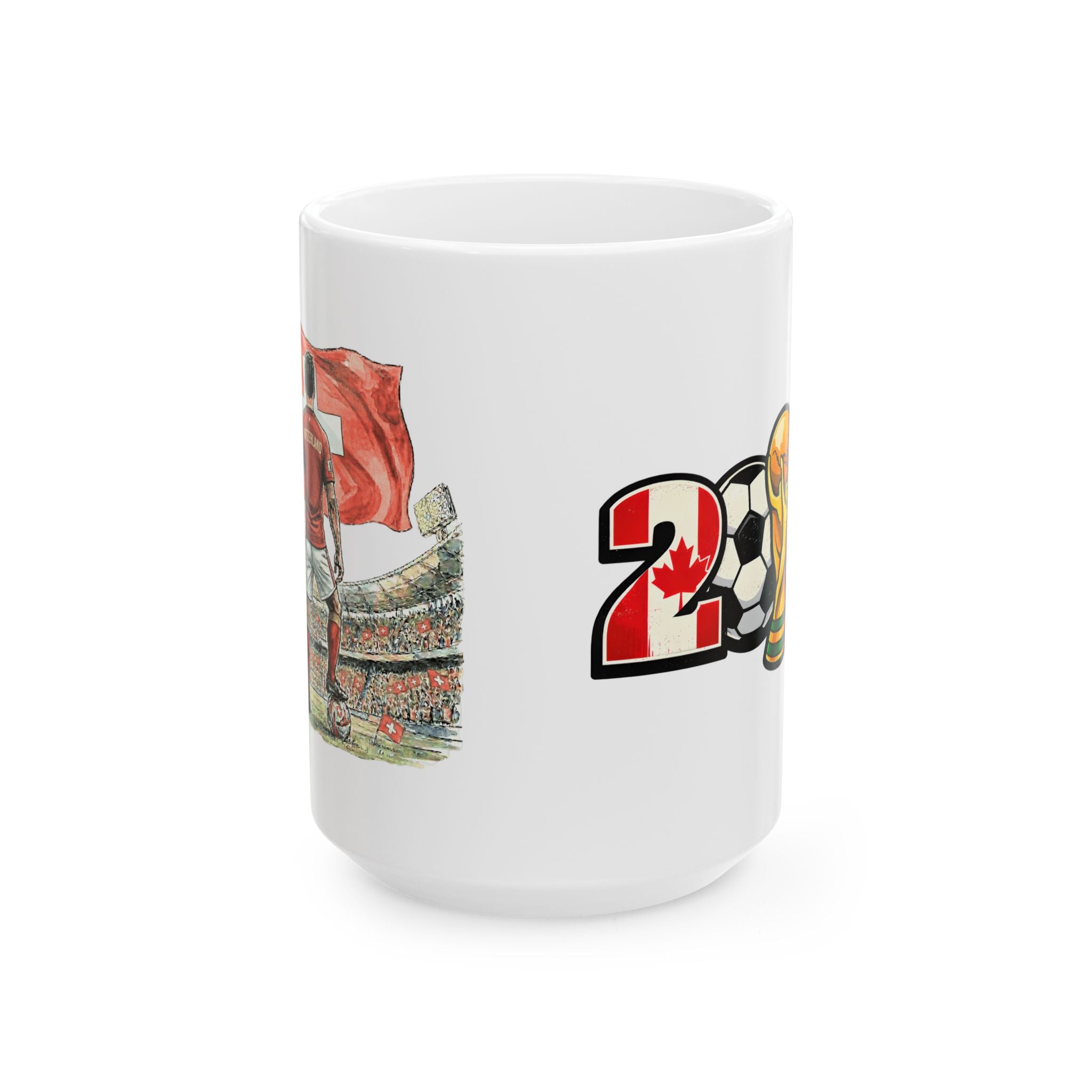 Switzerland World Cup 2026 Mug, Soccer Fan Gift, Switzerland Flag, Ceramic Coffee Cup