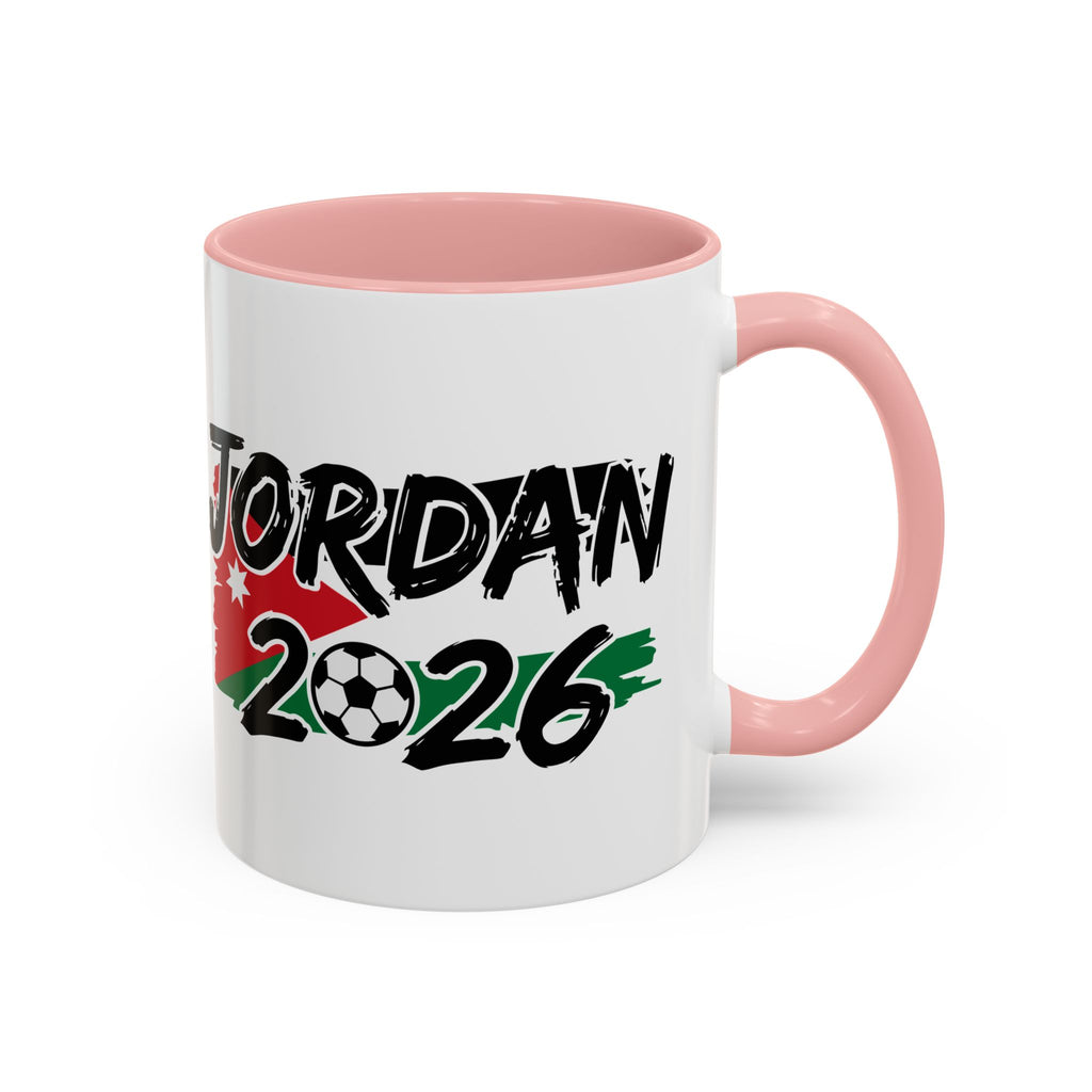 Jordan 2026 Soccer Logo Mug | Accent Coffee Mug 11oz 15oz, World Cup 2026, Gift for Dad