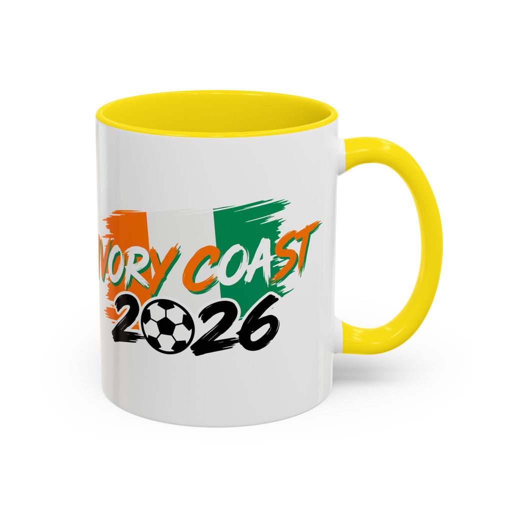 Ivory Coast 2026 Soccer Logo Mug | Accent Coffee Mug 11oz 15oz,Soccer World Cup 2026, Gifts for Dad