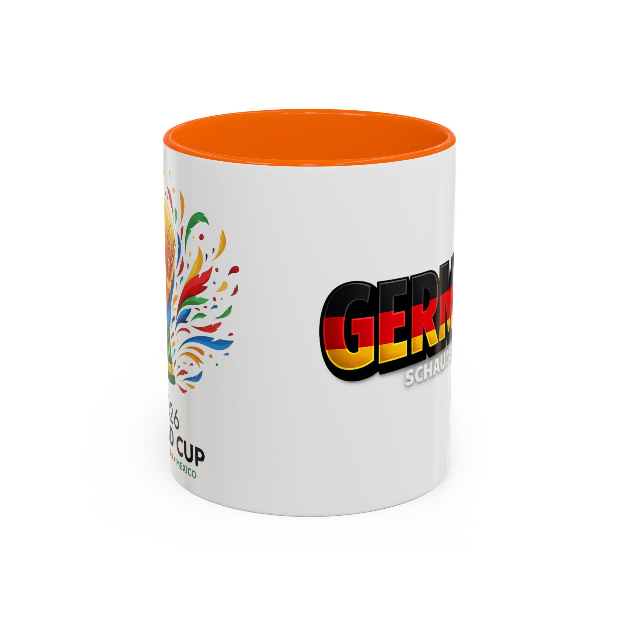 Germany flag text Mug | Accent Coffee Mug 11oz or 15oz, World Cup 2026, Gift for Dad