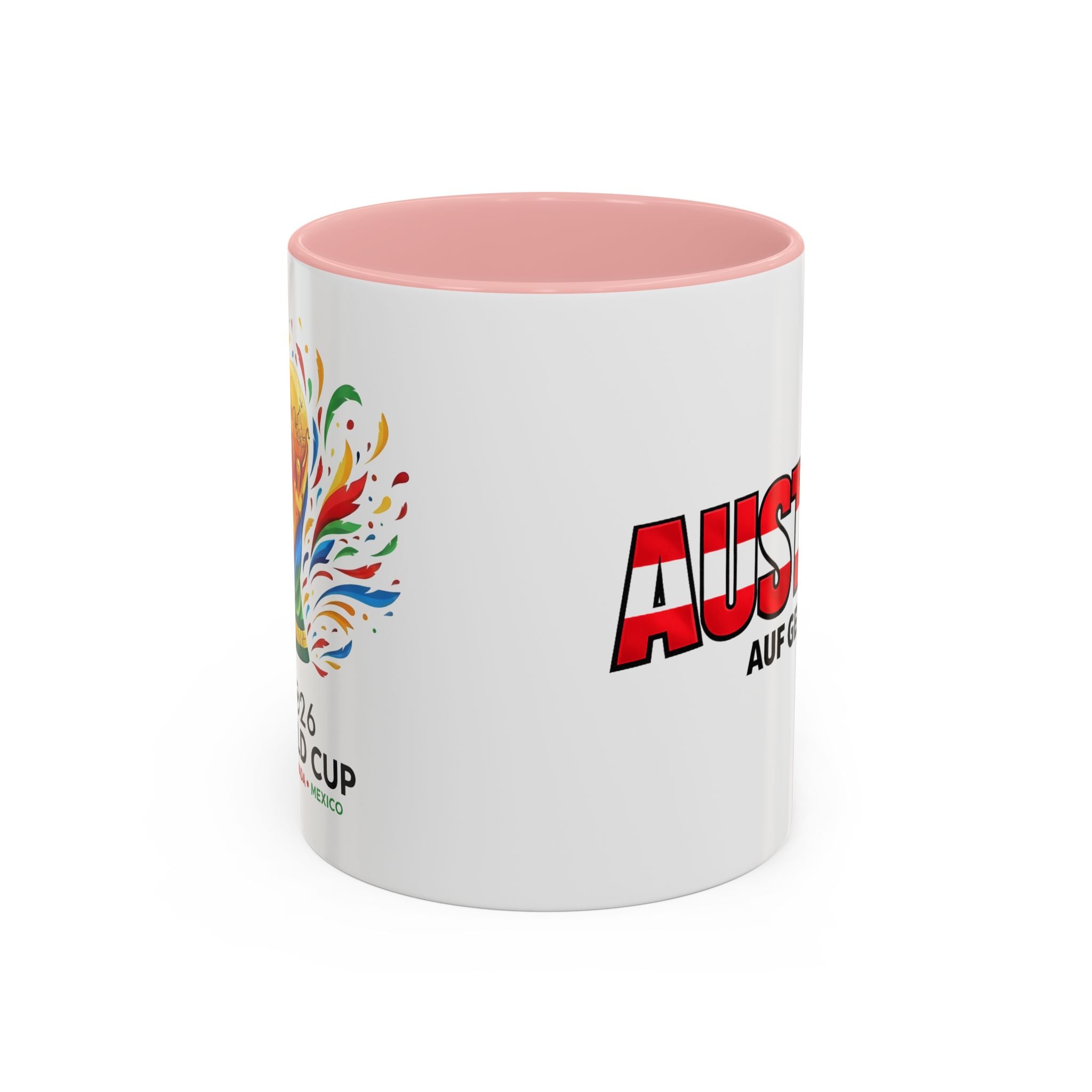 Austria Flag Text mug | Accent Coffee Mug (11/15oz)