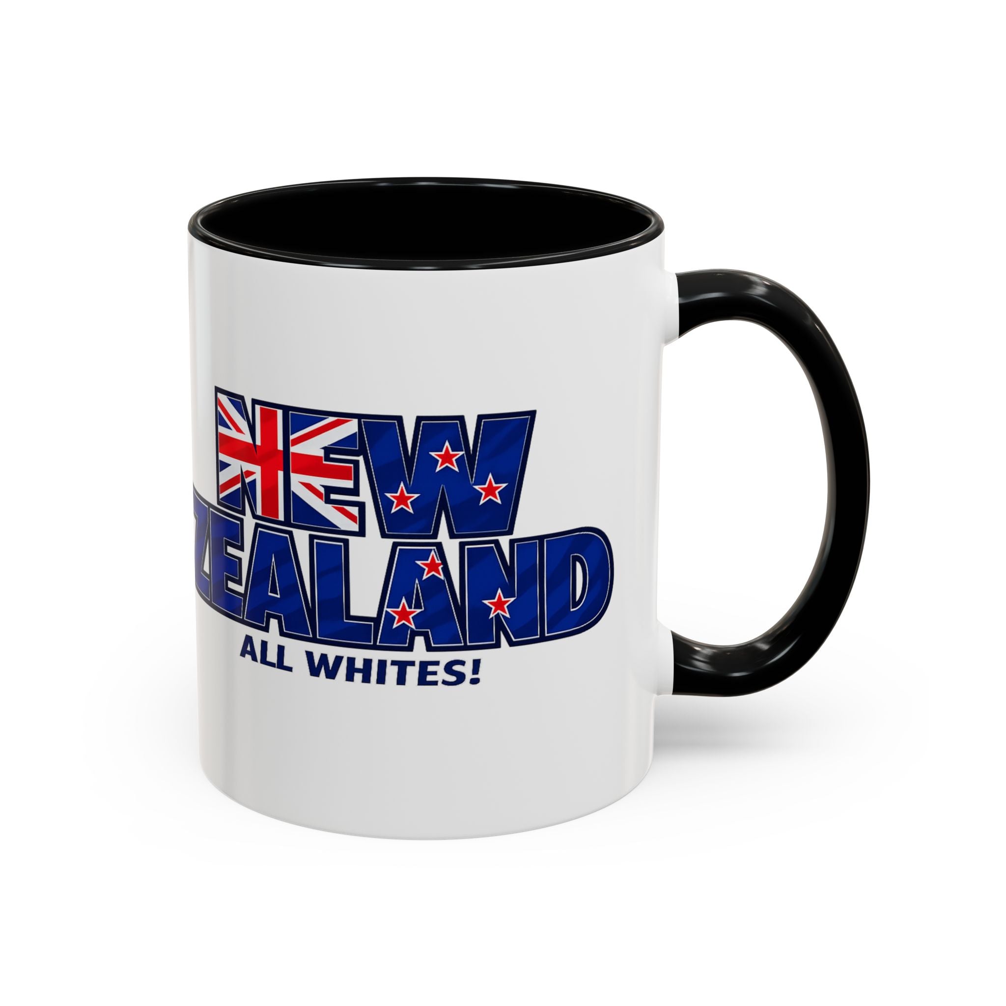 New Zealand All Whites Coffee Mug | Accent 11/15oz, World Cup 2026, Gift for Dad