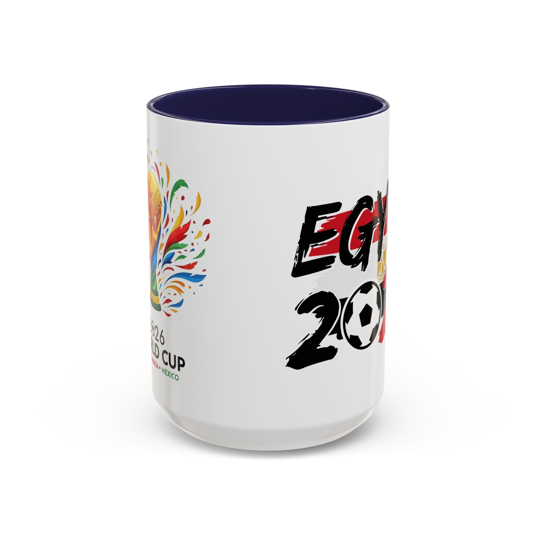 Egypt 2026 Soccer World Cup Accent Coffee Mug | Egypt 2026 Football Flag Design, Soccer World Cup 2026, Gift for Dad