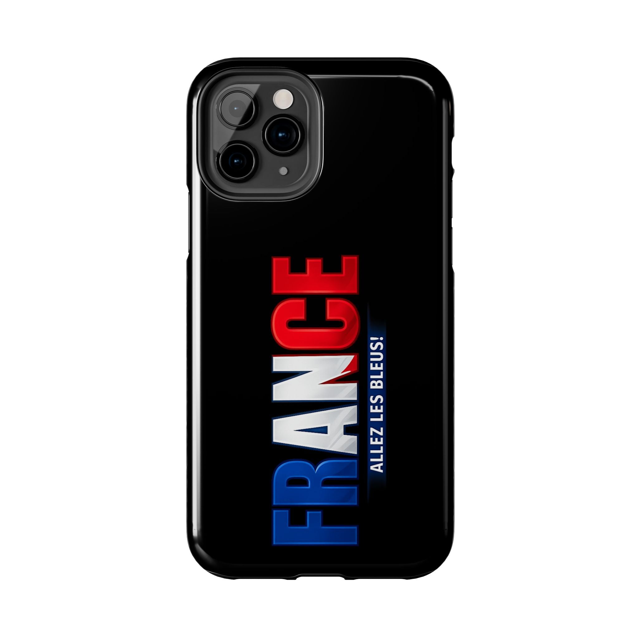 France tricolor vertical text Phone Case | Allez Les Bleus!, Cuctom Protective, Glossy Tough Cases, World Cup 2026