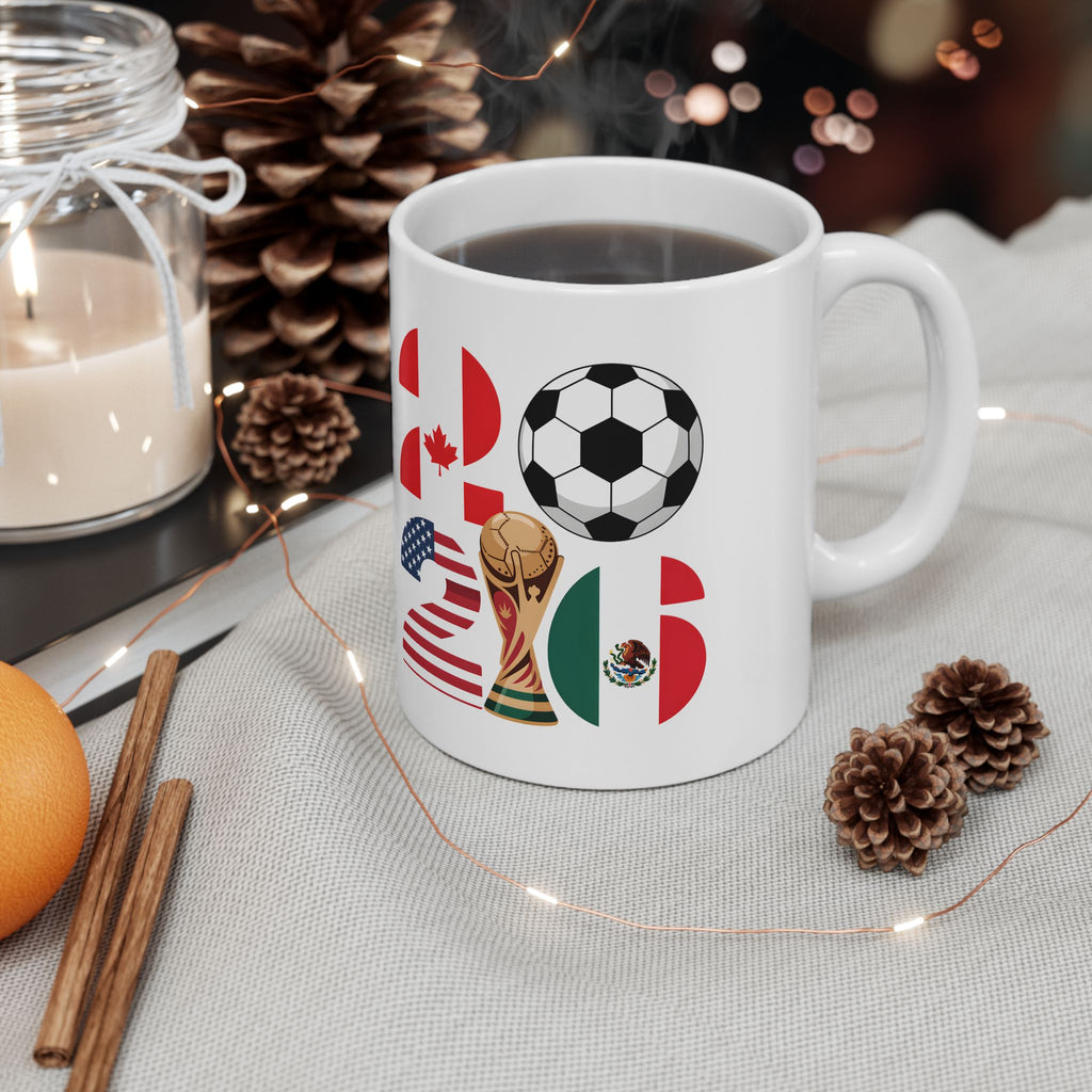 Morocco Soccer Crest Mug | Soccer Ball, World Cup 2026 Coffee Mugs, Morocco Fan ,Gift For Dad