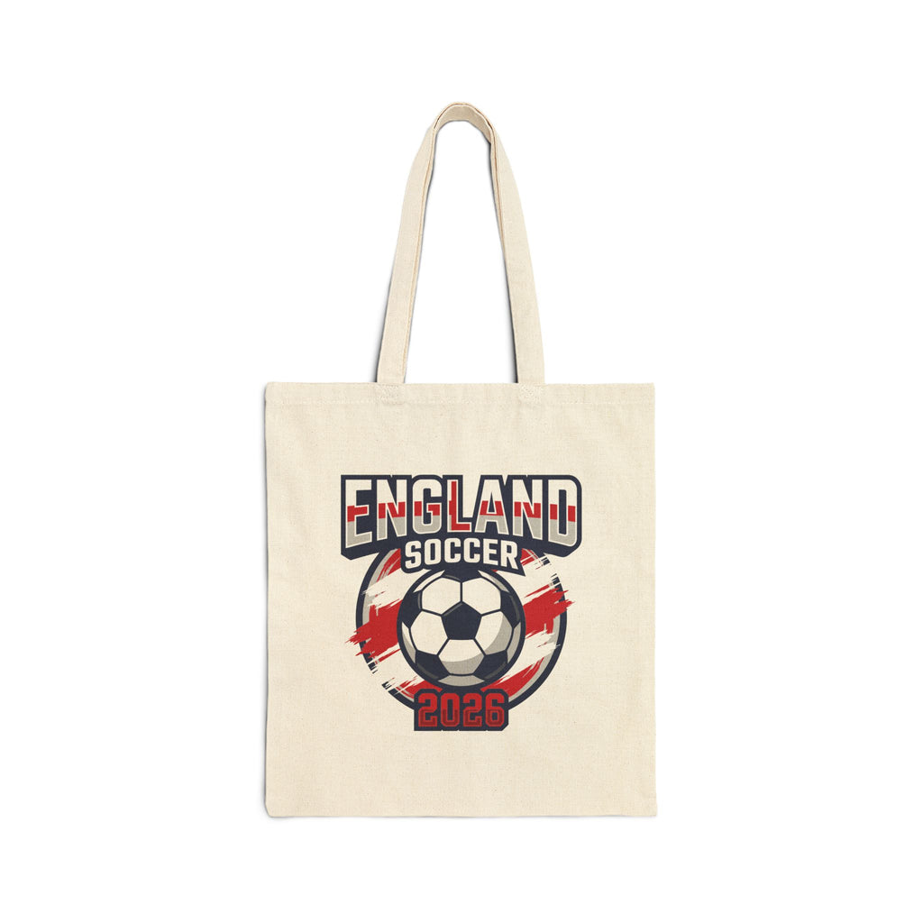 England Soccer 2026 Tote Bag, World Cup Football Canvas Tote, Mother's Day Gift
