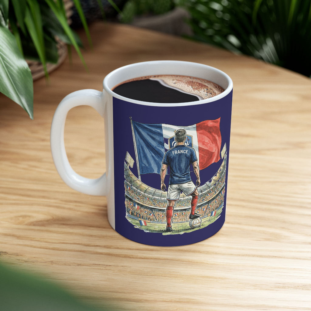 France World Cup 2026 Soccer Fans Mug, France Flag, Ceramic Mug, Gift For Dad