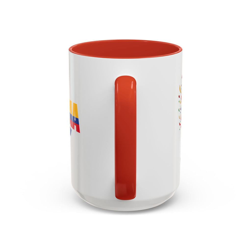 Colombia Vamos Colombia! Accent Coffee Mug | 11oz 15oz ceramic World Cup 2026, Soccer Gift