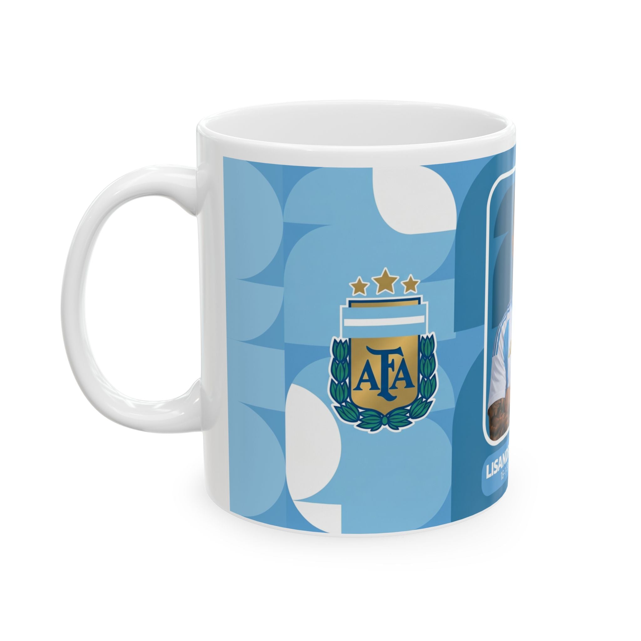 Argentina Lisandro Martinez Soccer Player Mug - 11oz/15oz Ceramic Coffee Cup, World Cup 2026 Mugs
