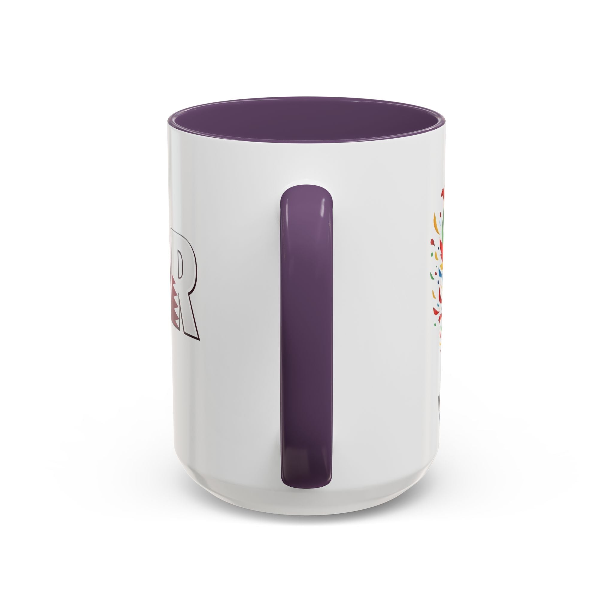 QATAR Yalla Qatar! Accent Coffee Mug | 11oz 15oz, Soccer World Cup 2026, Gifts for Dad