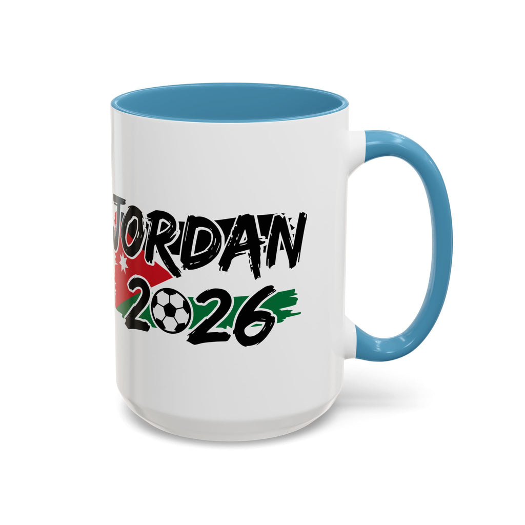 Jordan 2026 Soccer Logo Mug | Accent Coffee Mug 11oz 15oz, World Cup 2026, Gift for Dad