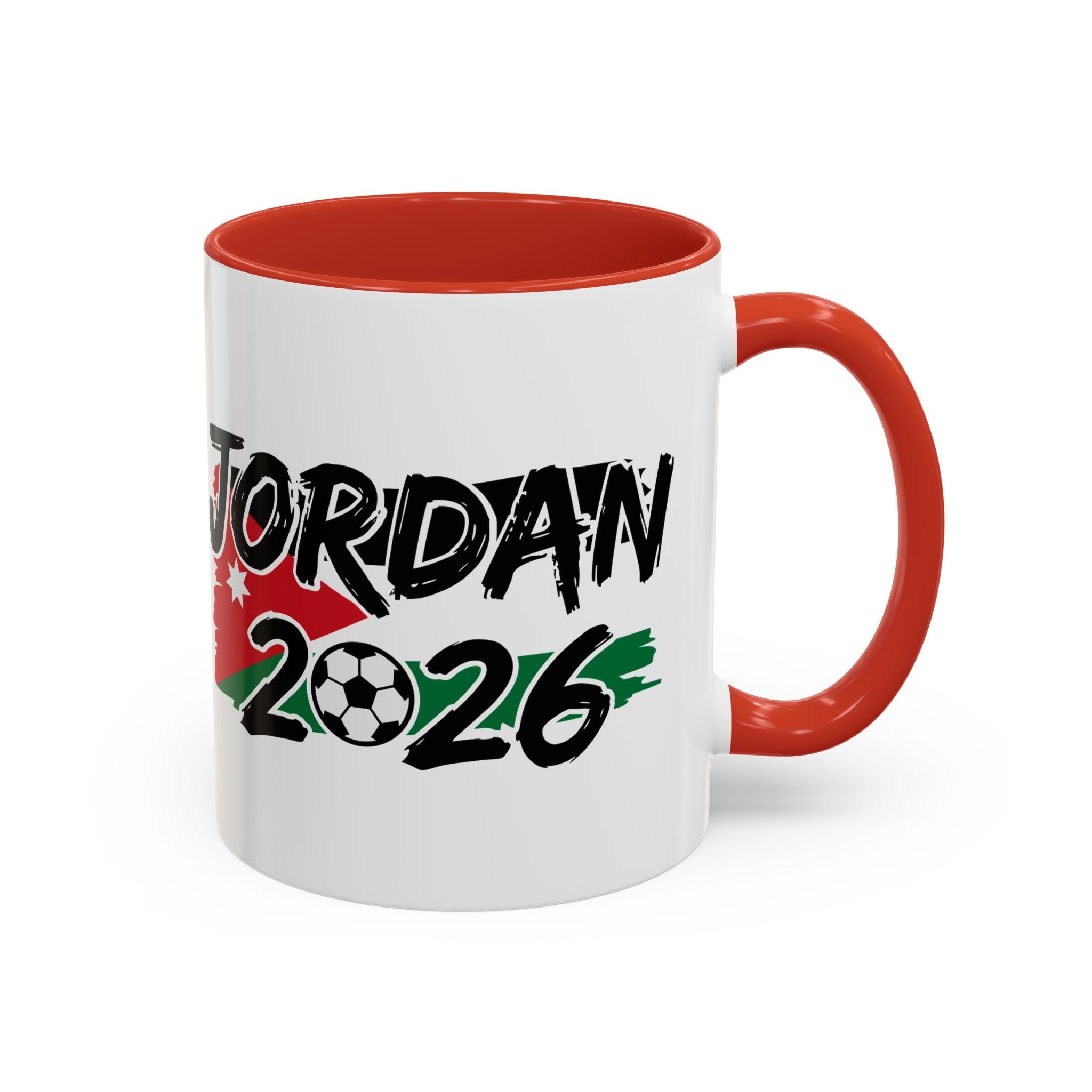 Jordan 2026 Soccer Logo Mug | Accent Coffee Mug 11oz 15oz, World Cup 2026, Gift for Dad