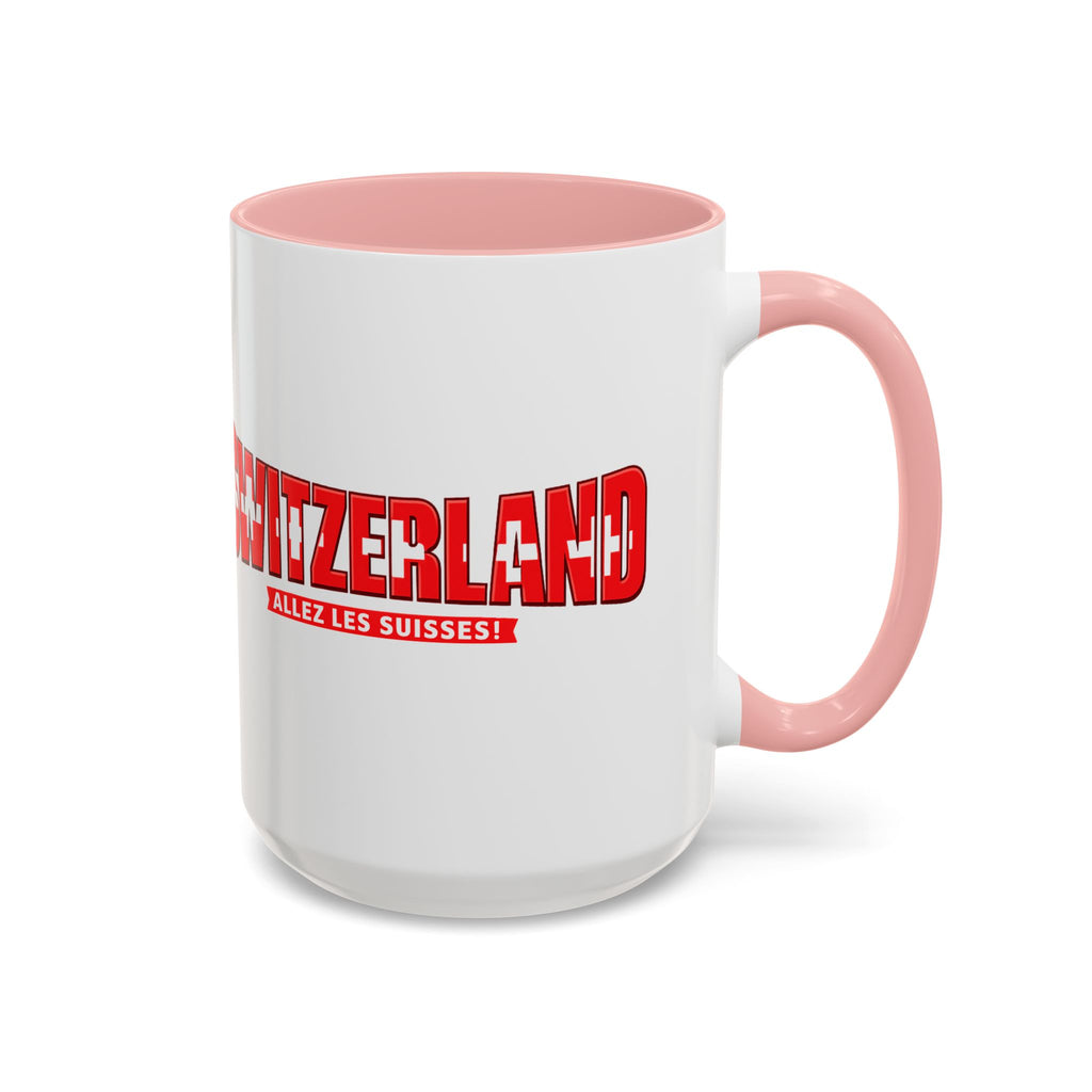 Switzerland Soccer Typography Mug | Accent Coffee Mug 11oz 15oz, Soccer World Cup 2026, Gift for Dad